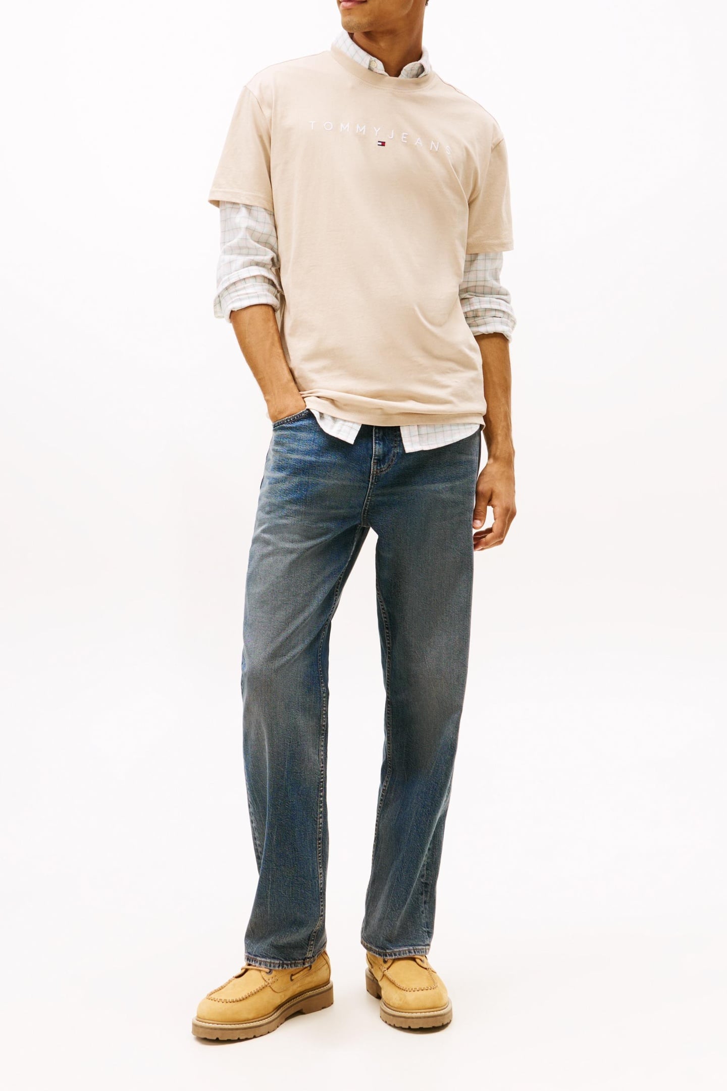 REGULAR LINEAR LOGO T-SHIRT GULF SAND 2