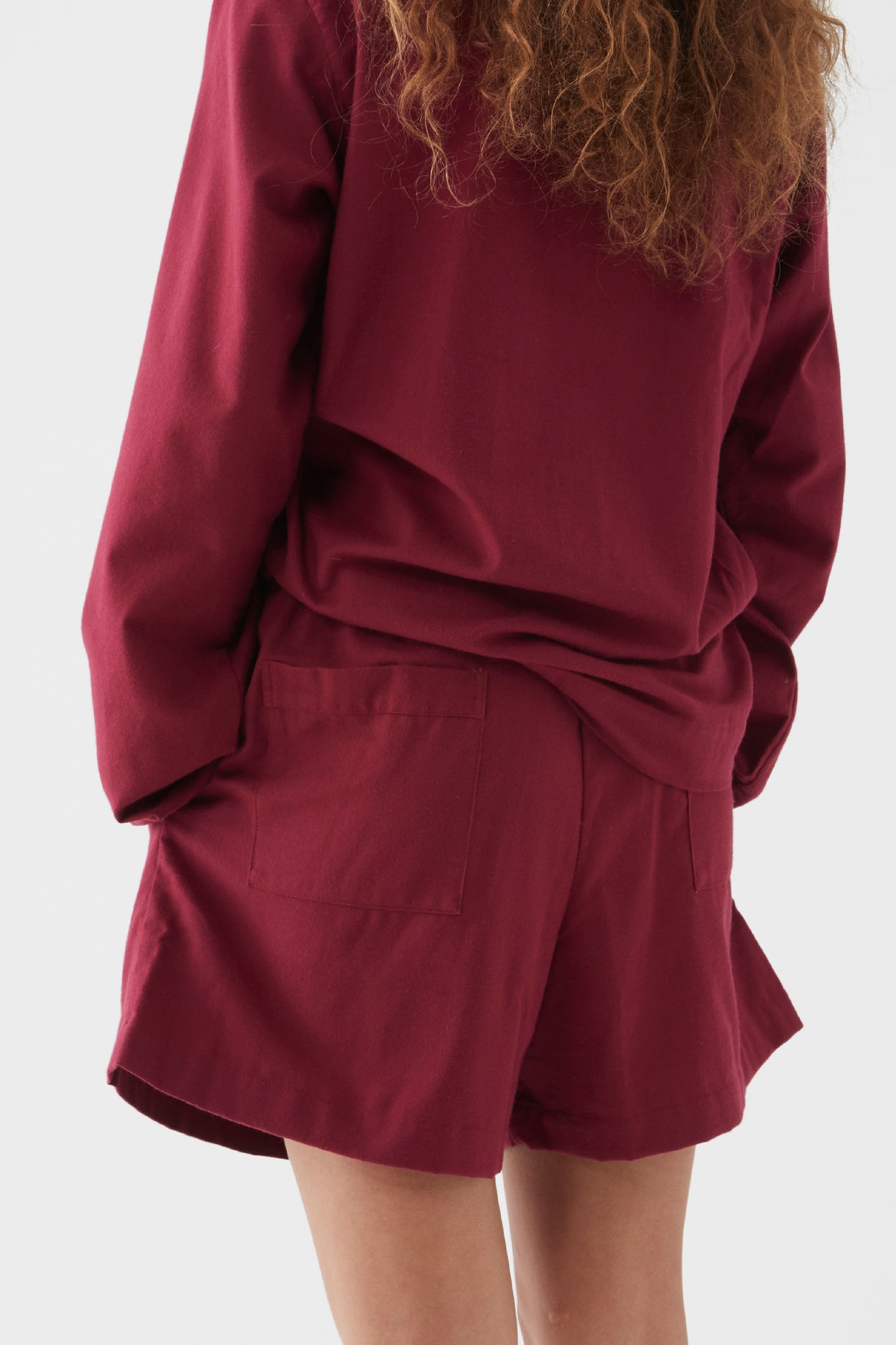 UNISEX FLANNEL, PYJAMAS SHORTS BEYOND RED 10