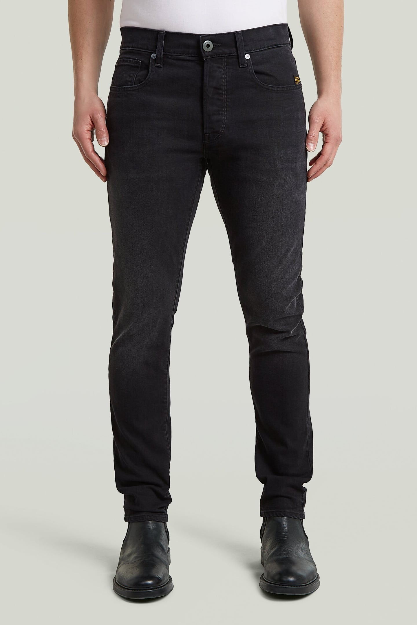 3301 SLIM JEANS WORN IN BLACK ONYX 2