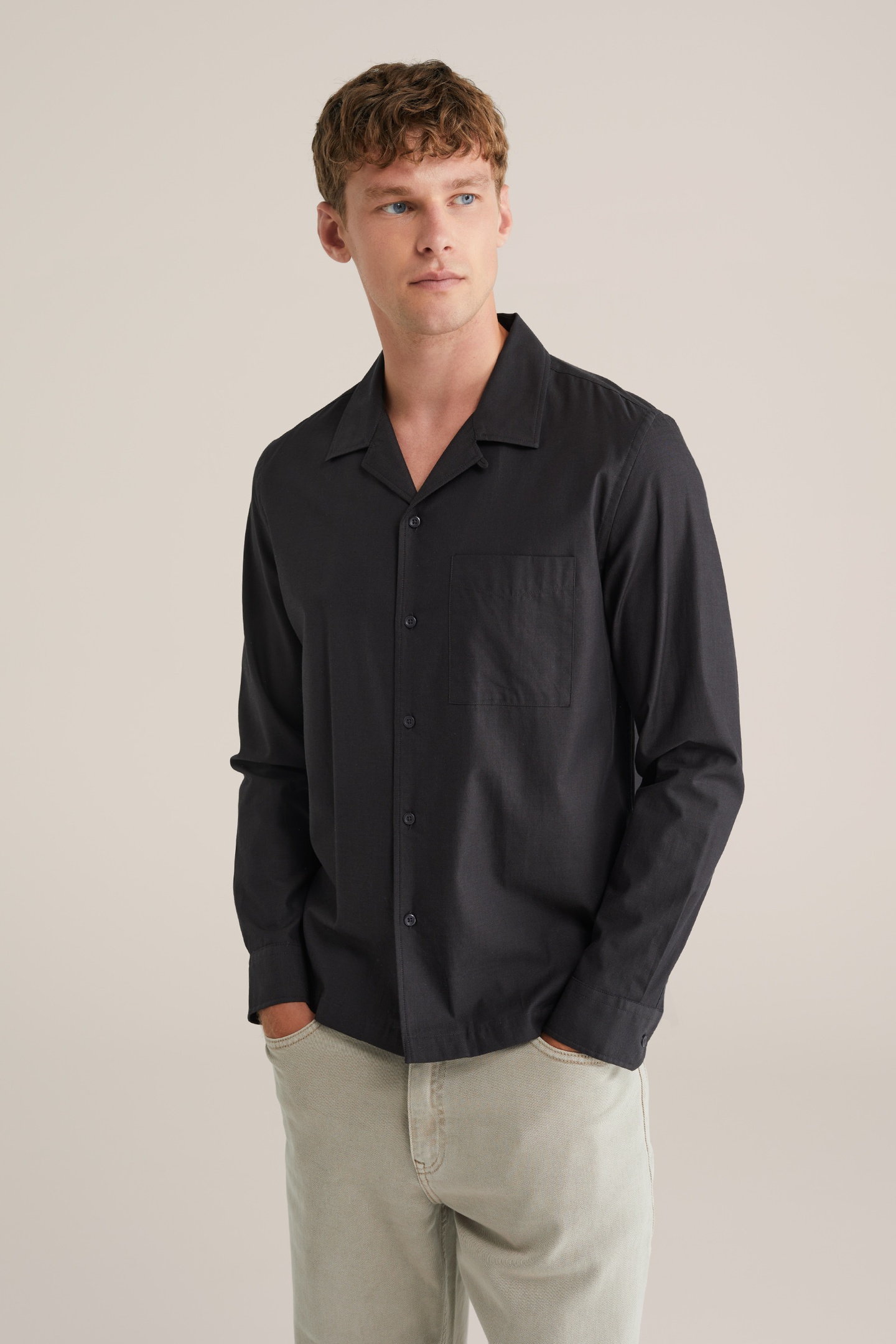 We Fashion Shirt Black Maat: XL | Casual Overhemden Outlet | Heren | Zwart