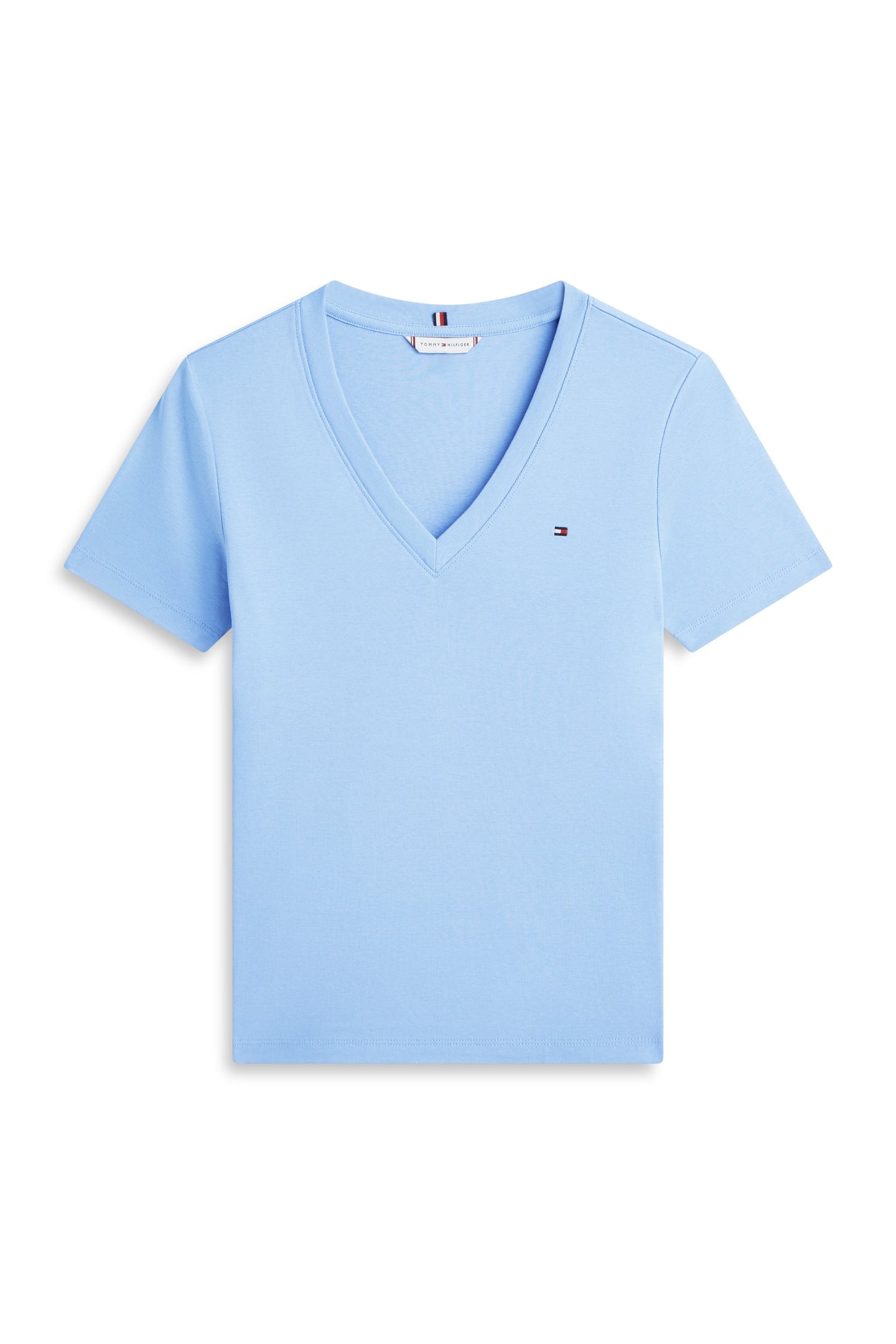 SLIM CODY V-NECK SS TEE CLEAR WATER 5