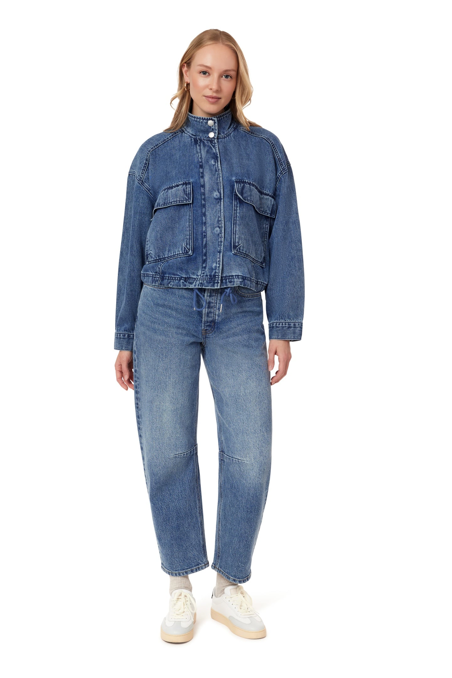 CROPPED UTILITY DENIM JACKET FLATIRON 1