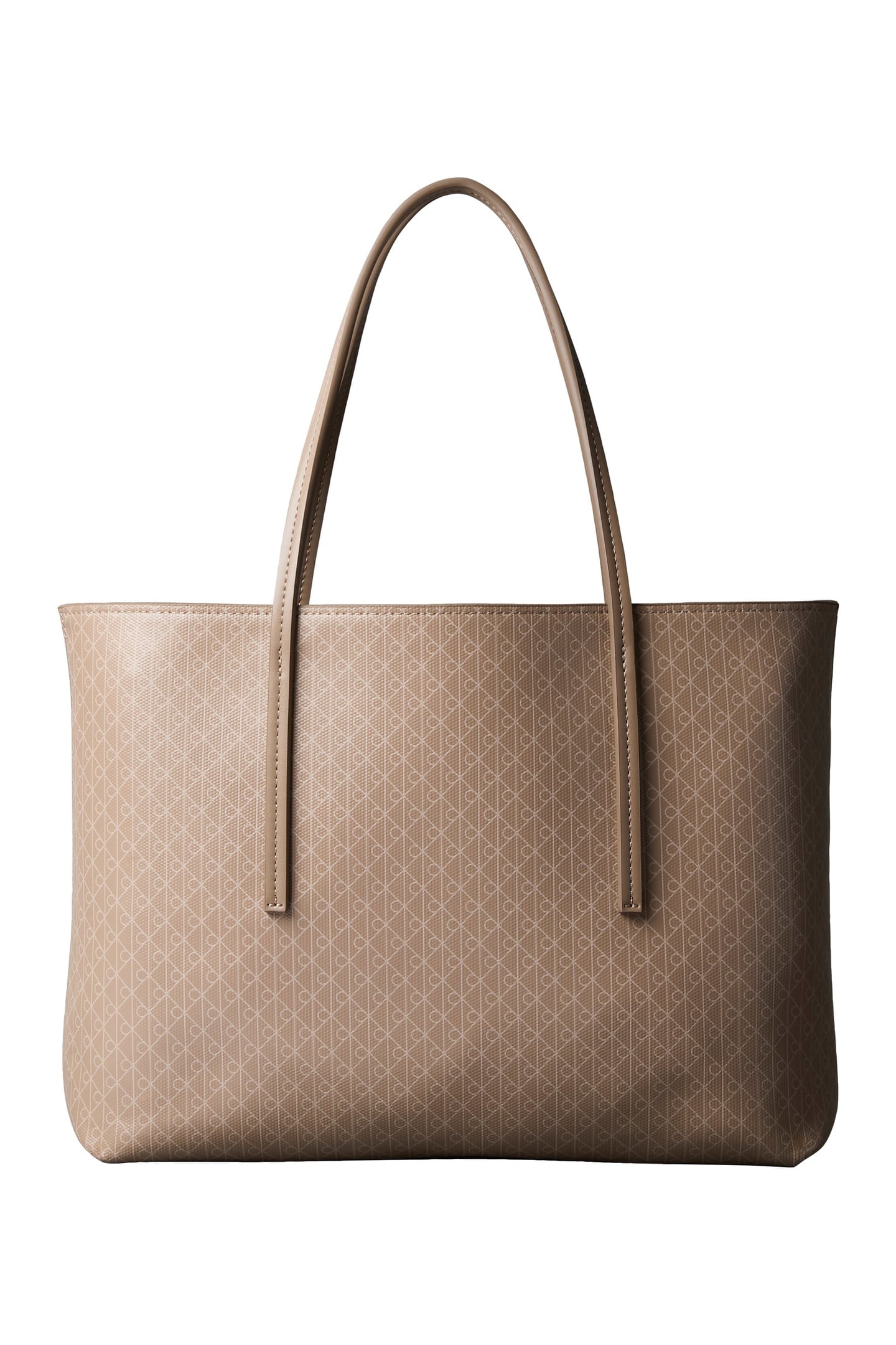 EMBLEM AOP SMALL TOTE BAG DESERT TAUPE 2
