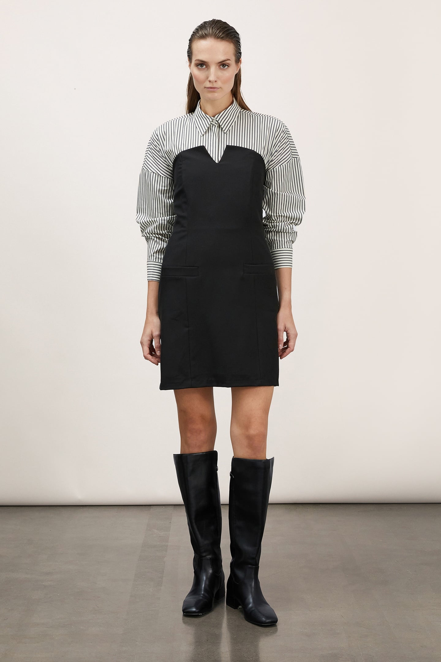 BUSTIER SHEATH DRESS BLACK 2