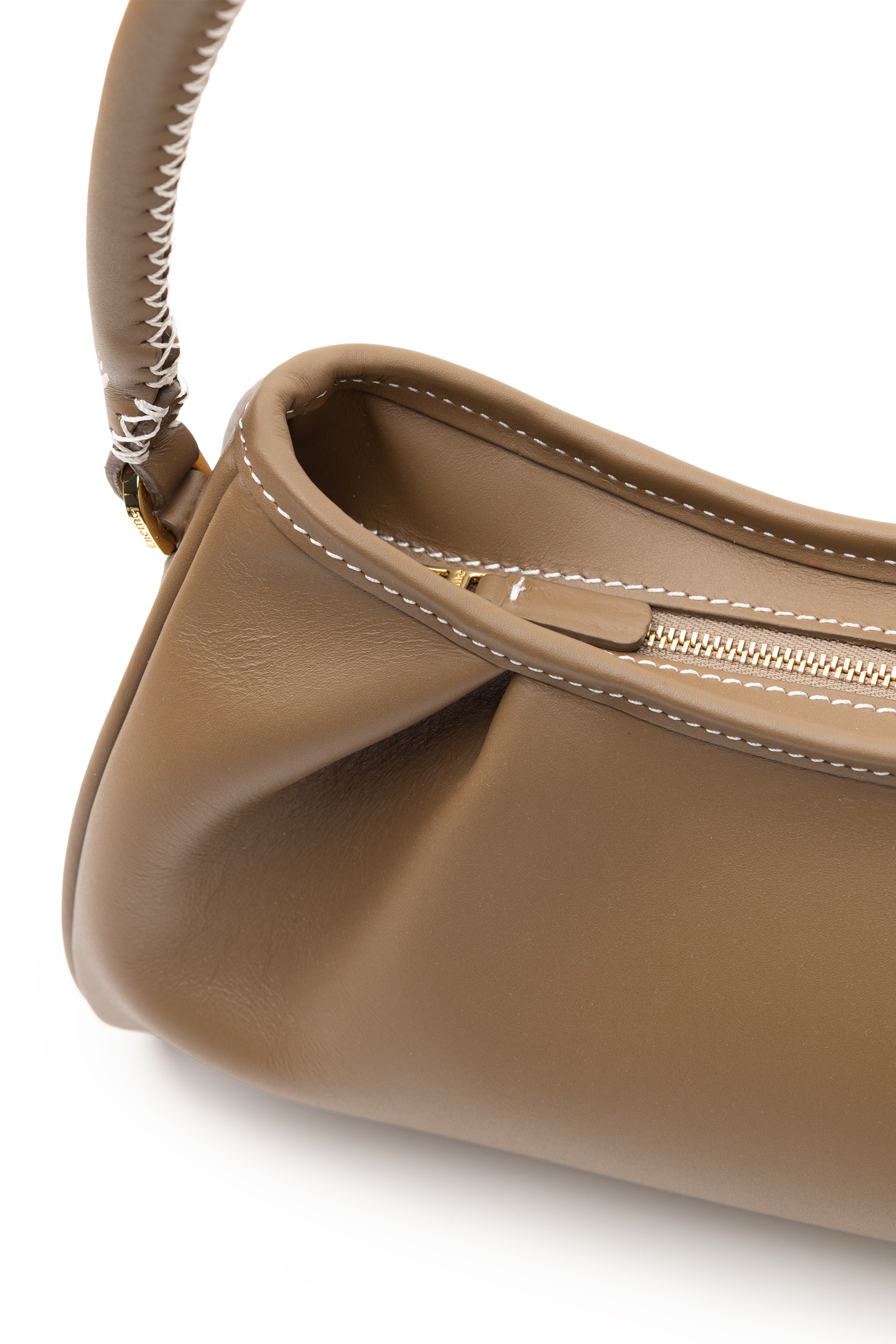 DIMPLE LEATHER ROCK/WHITE STITCHES 4