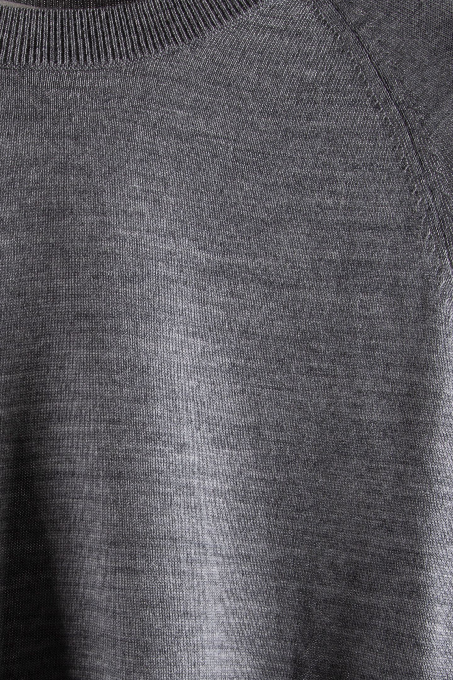 CREW NECK RAGLAN KNITS GREY HEATHER MELANGE 4