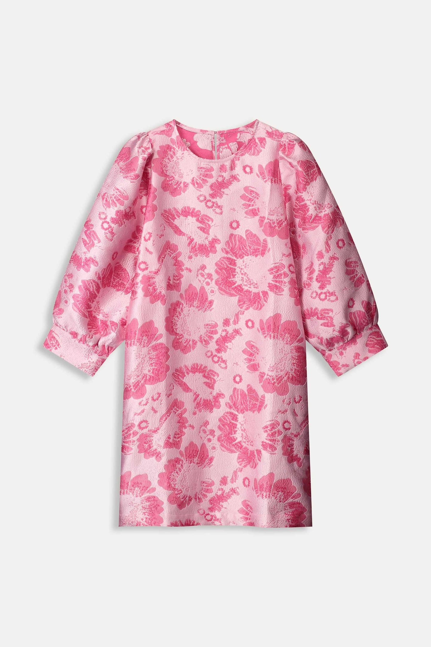 DRESS - FLORAL JACQUARD RASPBERRY 6