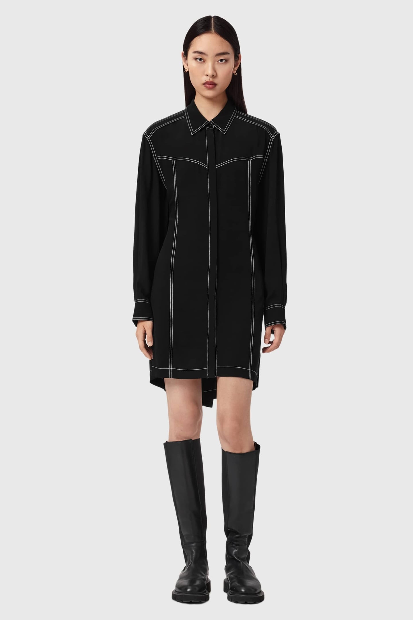 TALA SHIRT DRESS BLACK 2
