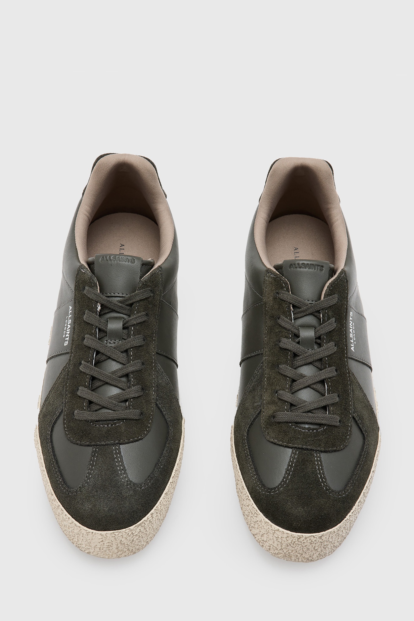 AllSaints Jaimee Low Top Warm Grey/white Maat: 41 | Sneakers Outlet | Heren | Grijs