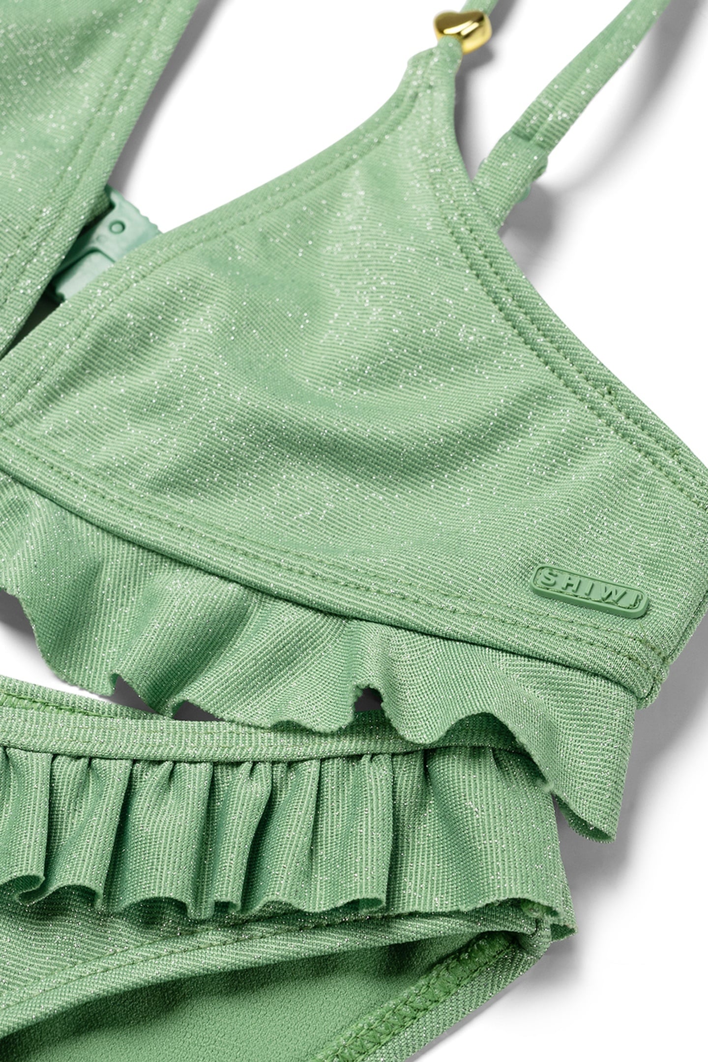 GIRLS ROSIE BIKINI SET SICILY GLITTER KELLY GREEN 3