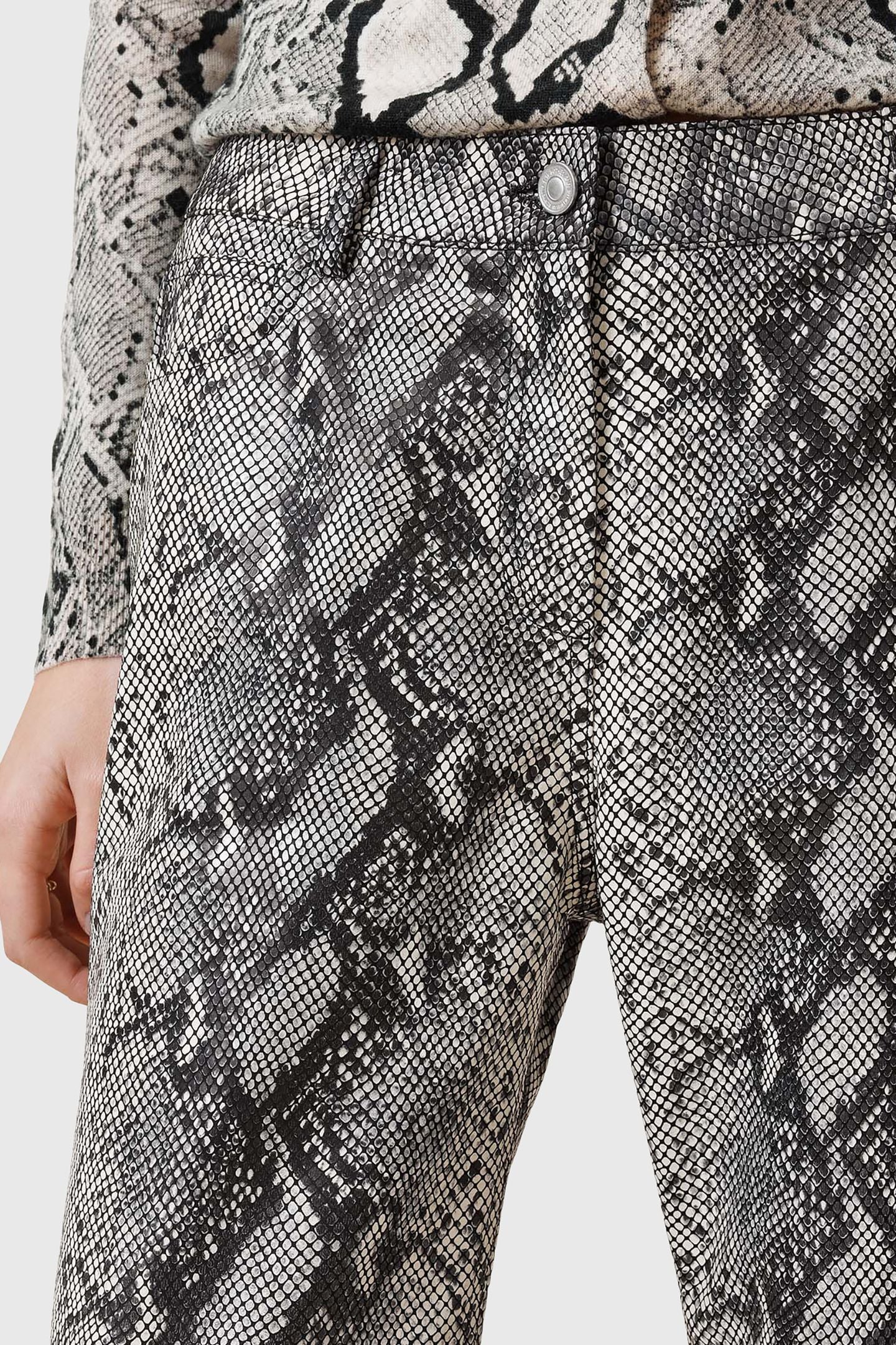 SAIGE SNAKE TROUSER NATURAL WHITE 9