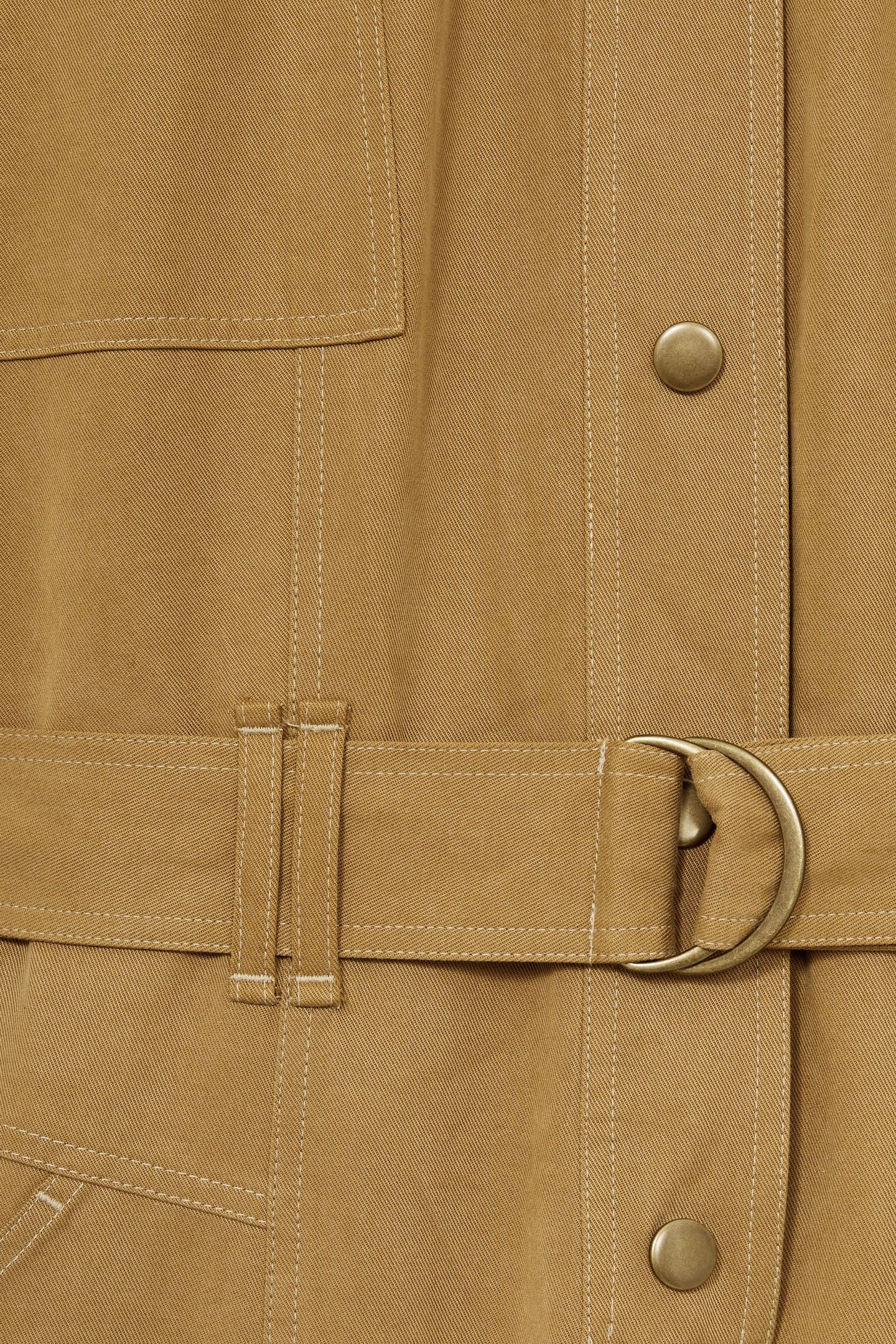 SEAM DETAIL JUMPSUIT CAMEL 6