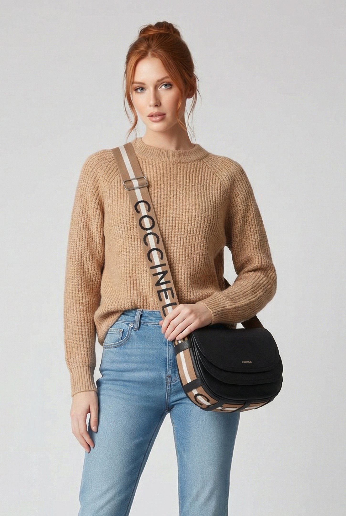 COCCINELLERAQUEL NOIR/CUIR 1