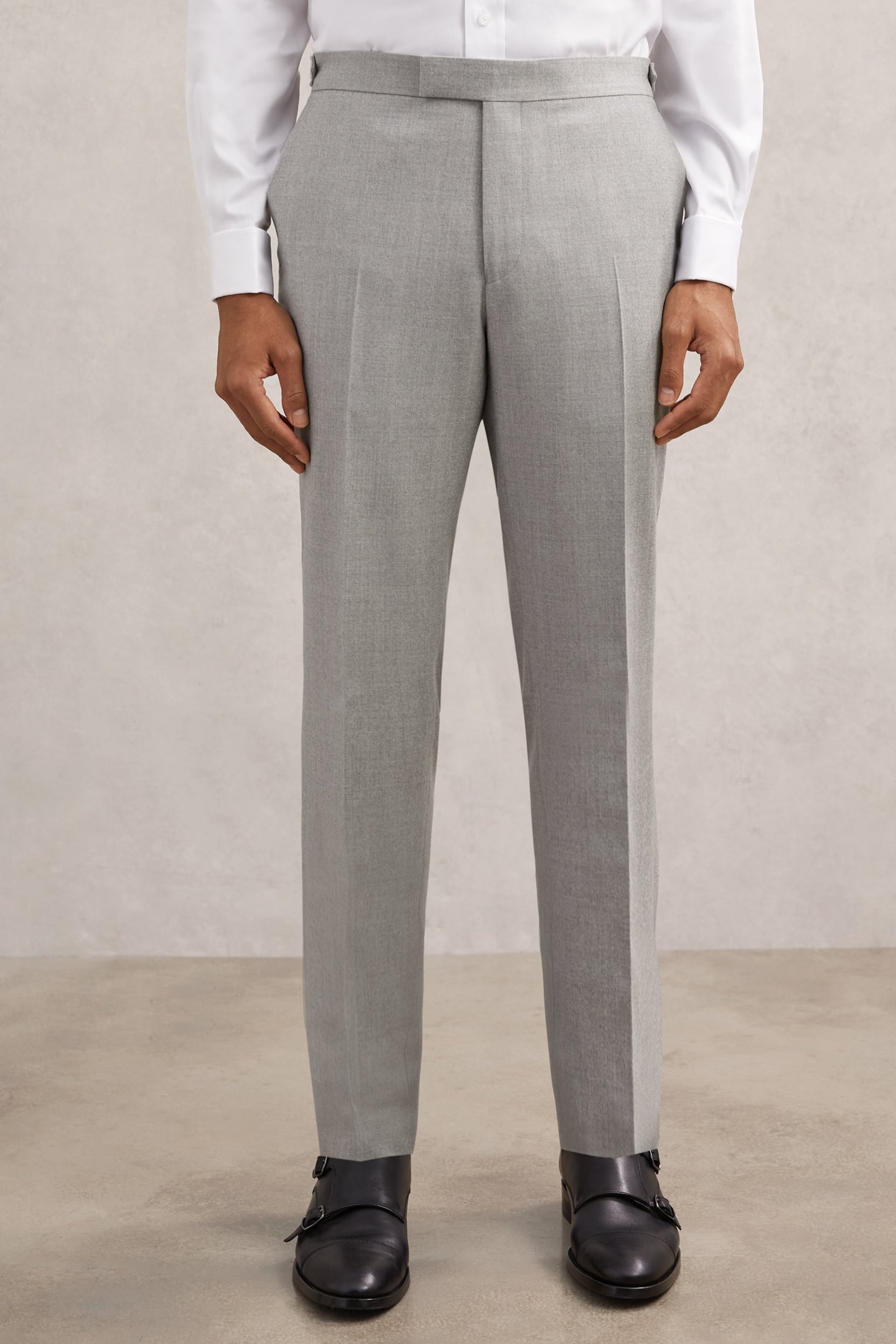 FLANNEL MIXER TROUSER SOFT GREY 2