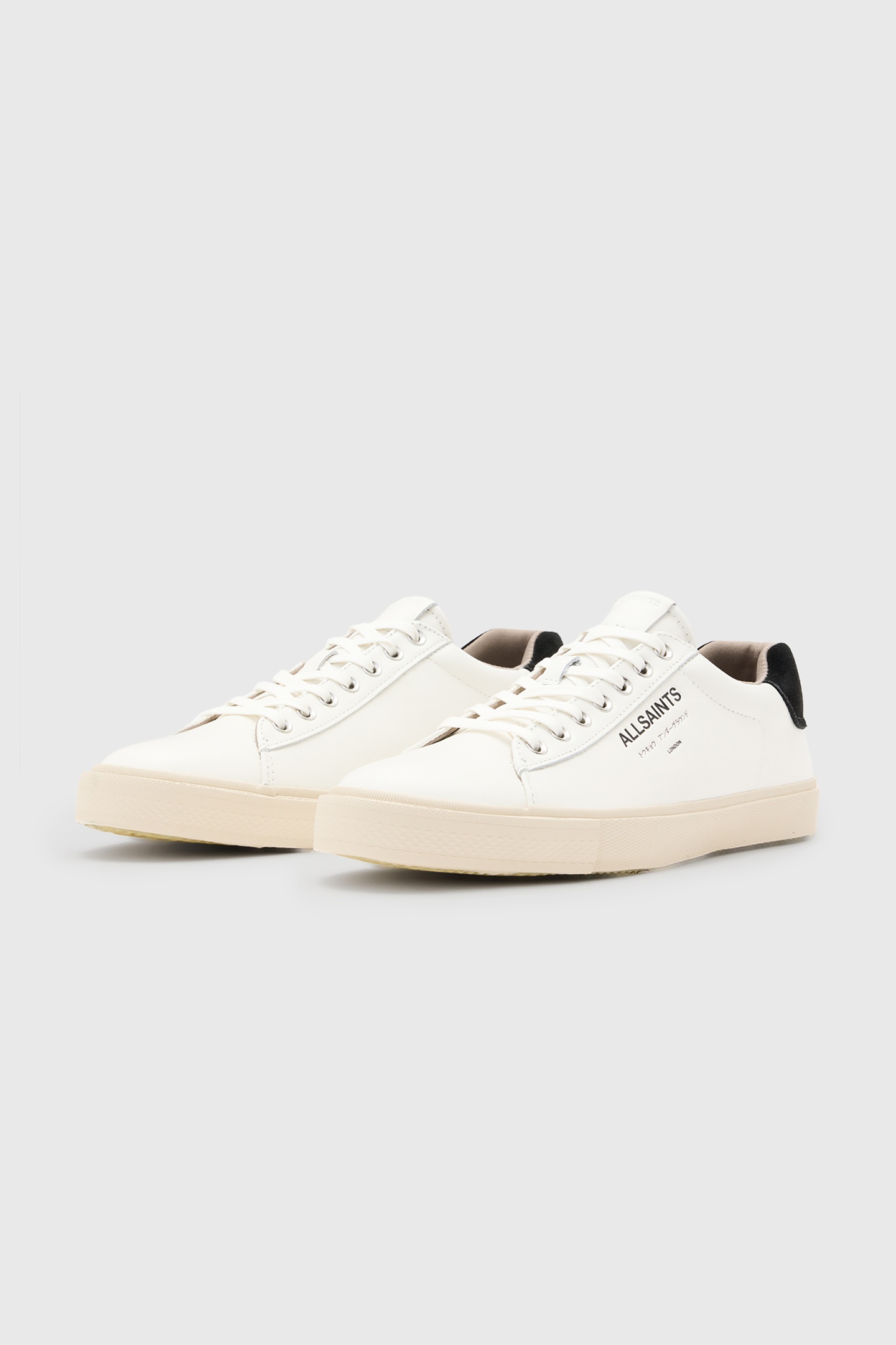 UNDGRND LTHR LOW TOP WHITE/BLACK 3