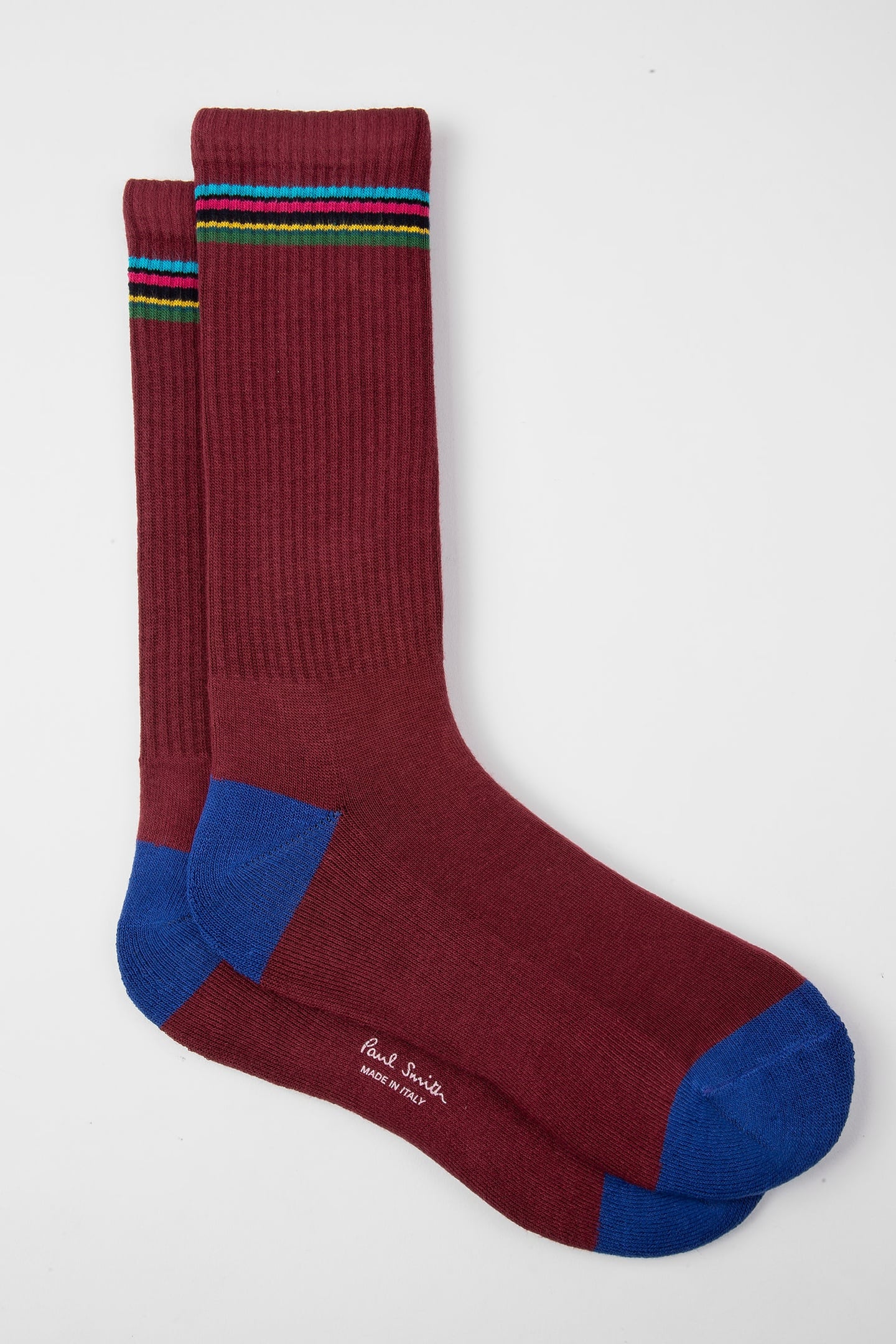 SOCK SPORT STRIPE BURGUNDY/ BORDE 1