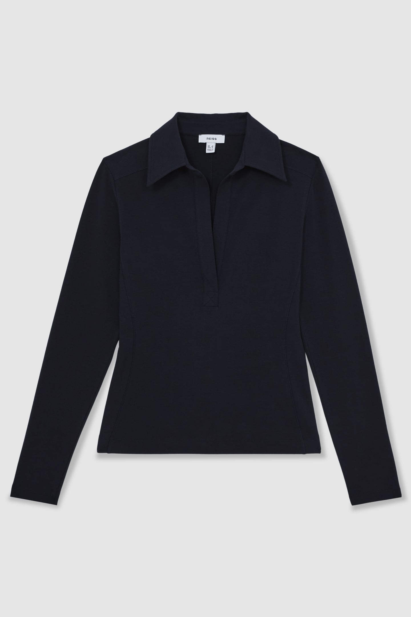 COLLARED LONG SLEEVE SHIRT NAVY 4