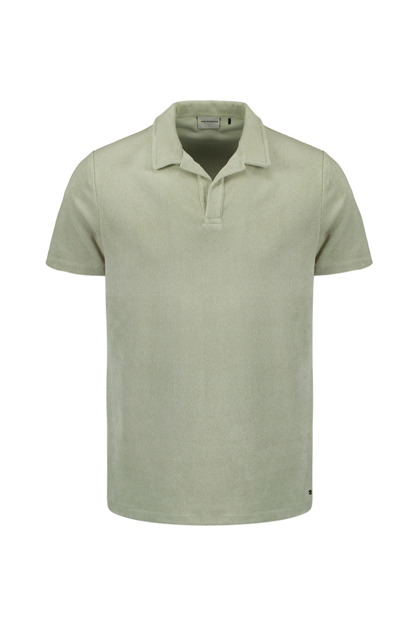 POLO REVERS SOLID TERRY KNIT SMOKE 5