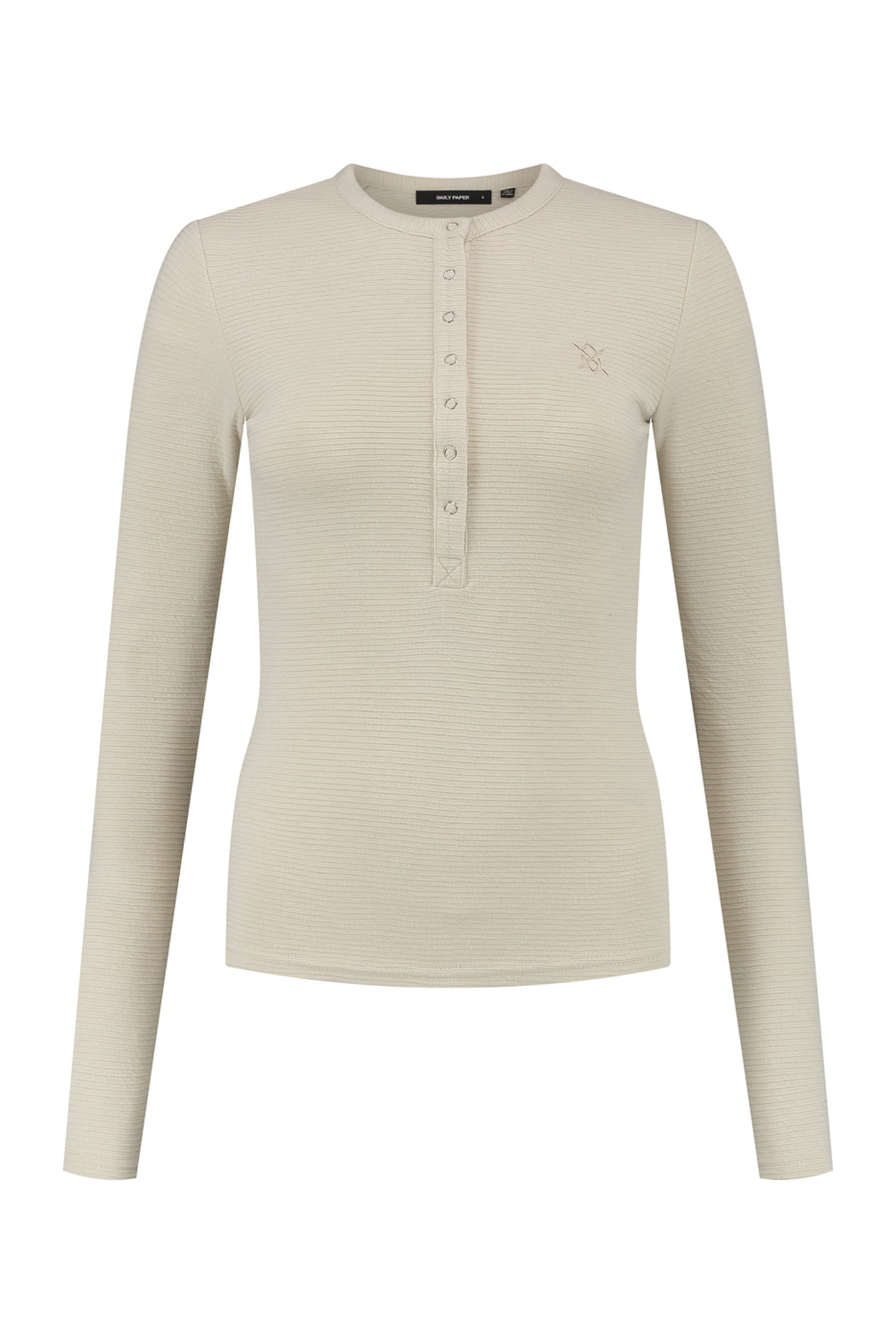 DENISE BUTTON LONG SLEEVE MOONSTRUCK BEIGE 2