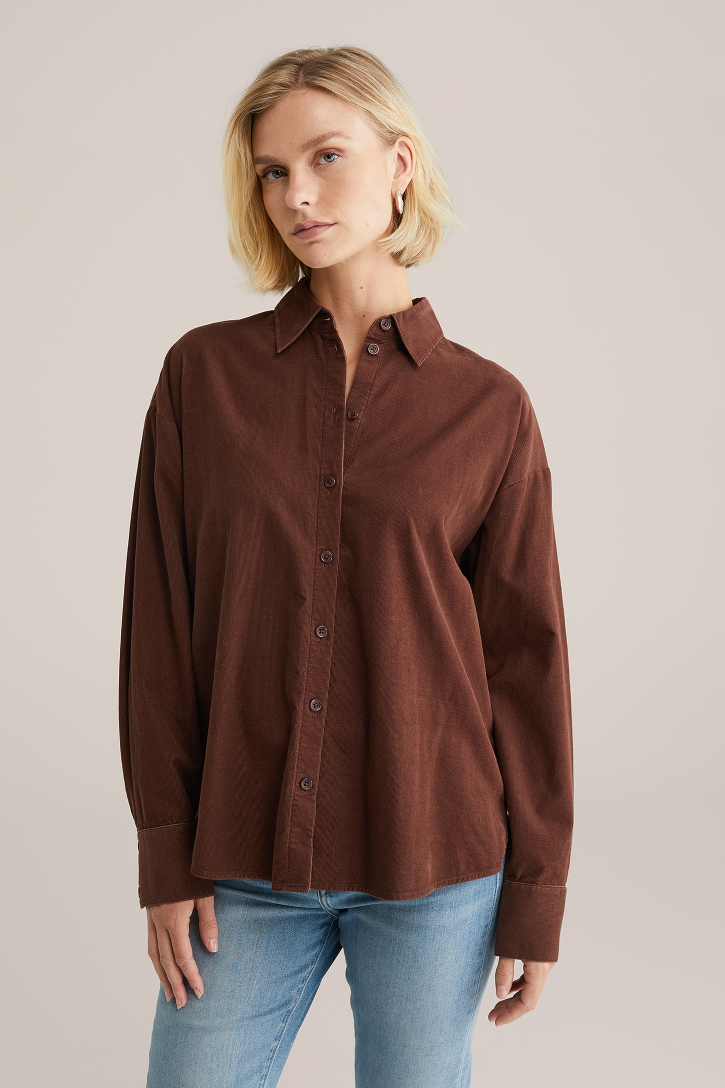 BLOUSE RUST BROWN 1