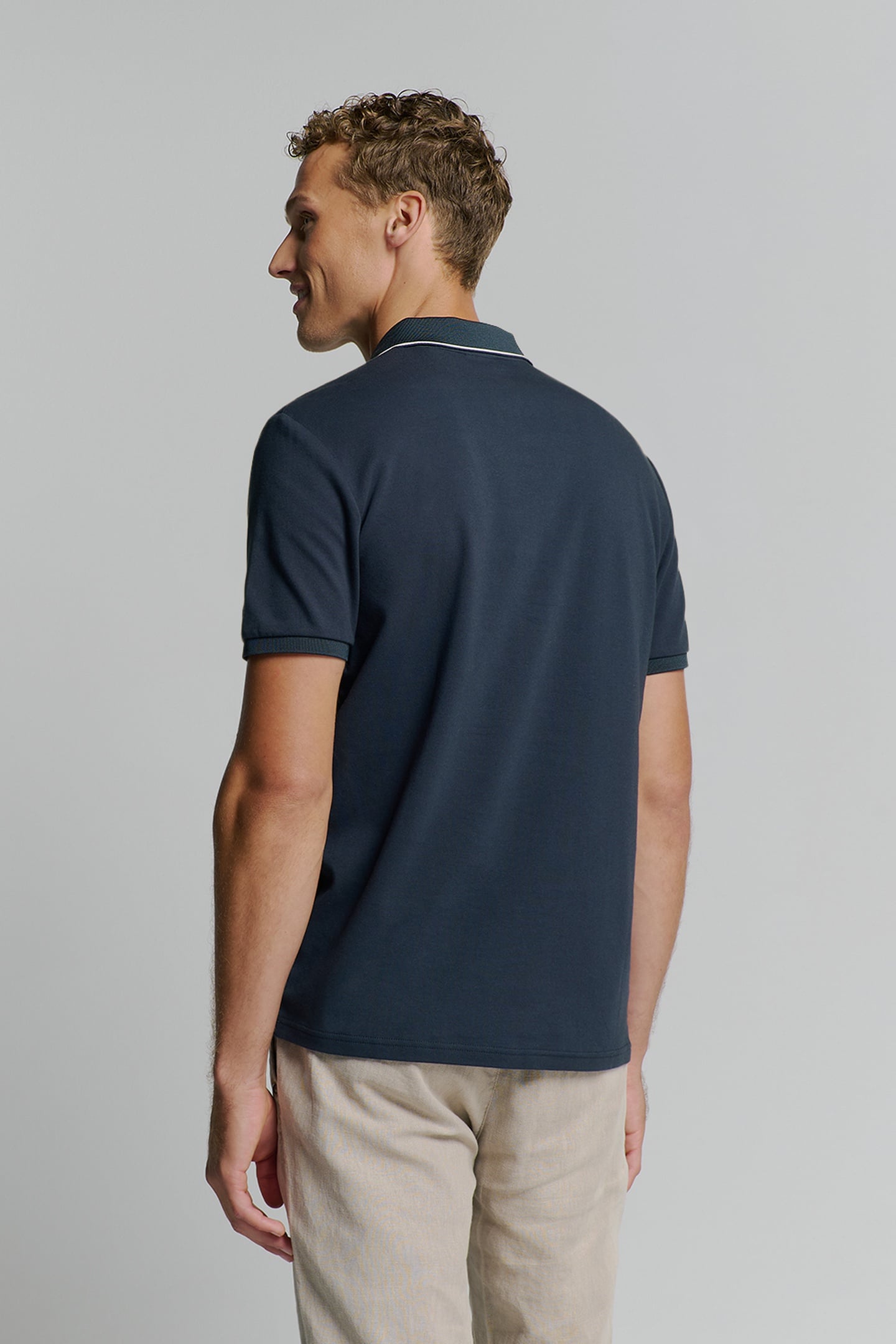 POLO LIQUID FINISHED COTTON DEEP BLUE 2