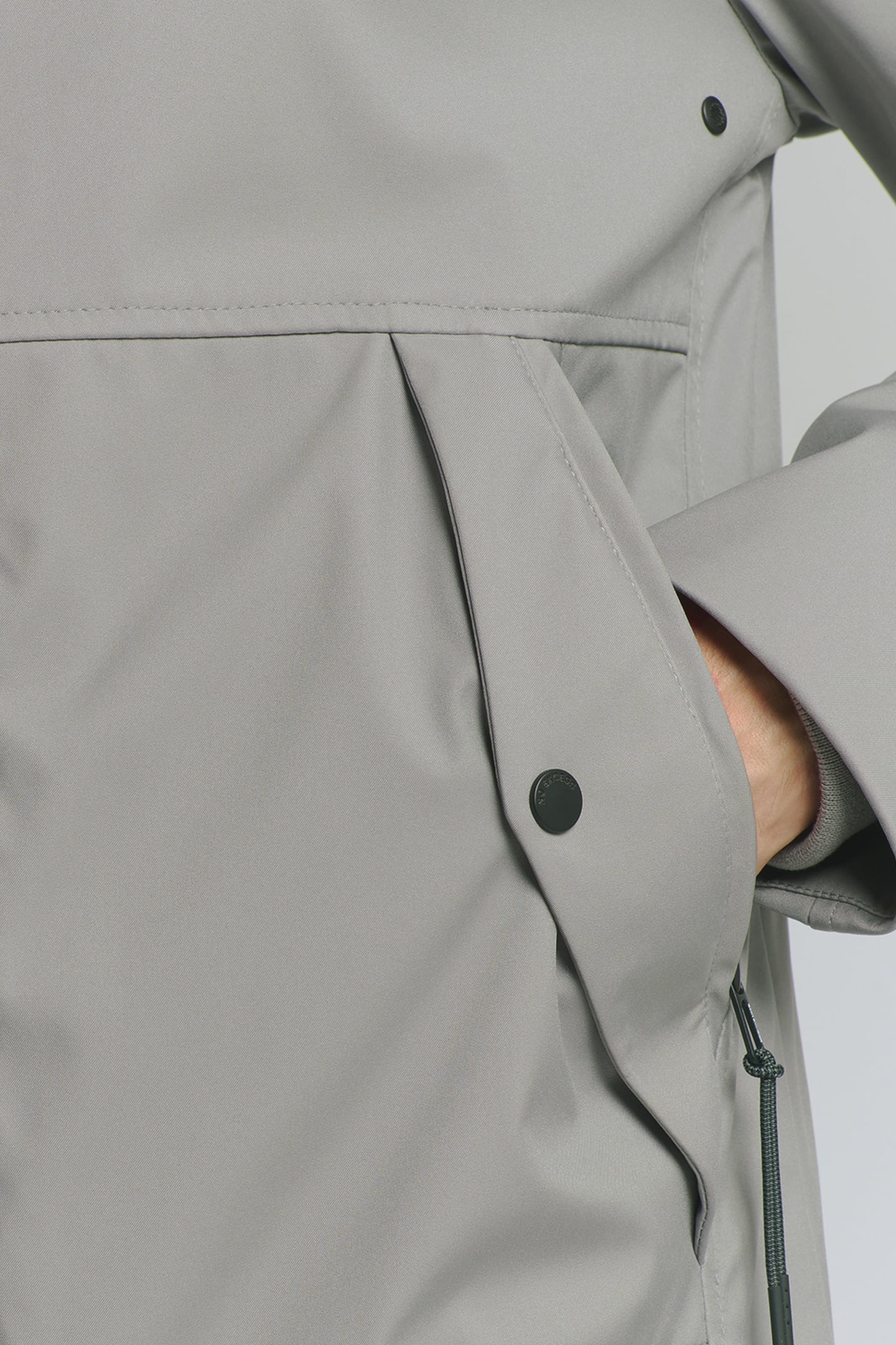 JACKET MID LONG HOODED MID GREY 6