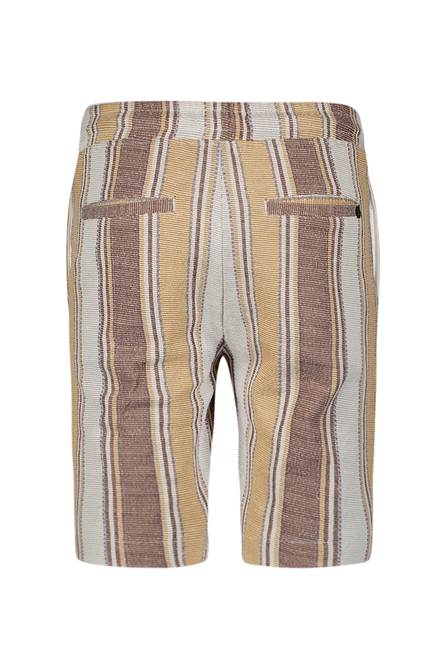 SHORT JERSEY MULTI COLOUR VERTICAL STRIPES YELLOW 5