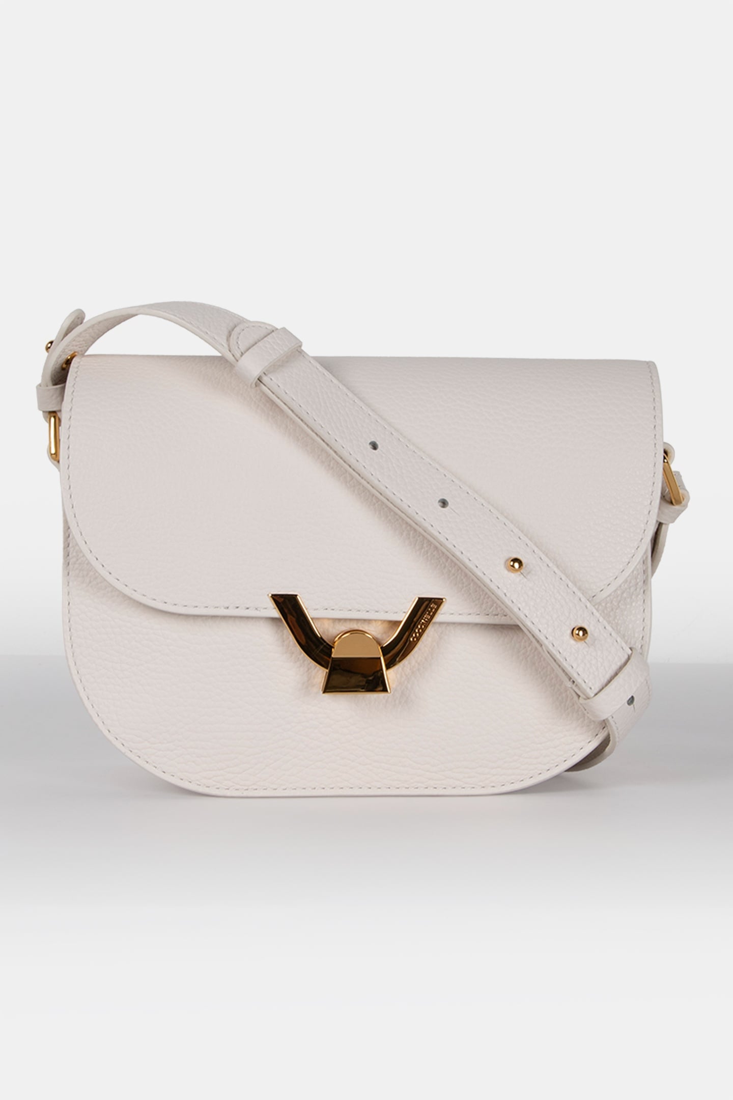 LEATHER CROSS BODY BAG IN CREAM 2