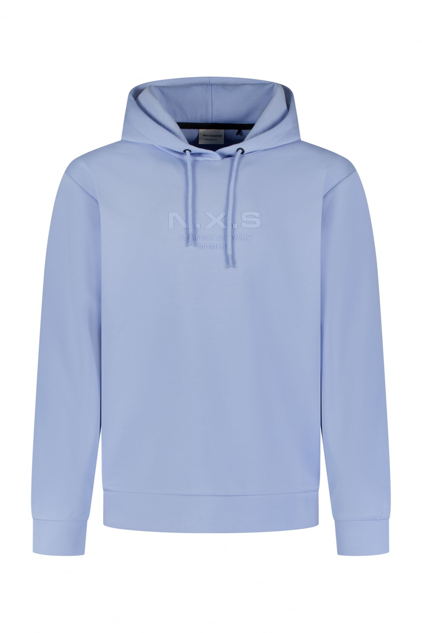 SWEATER FULL ZIPPER HOODED INTERLOCK BLUE 1