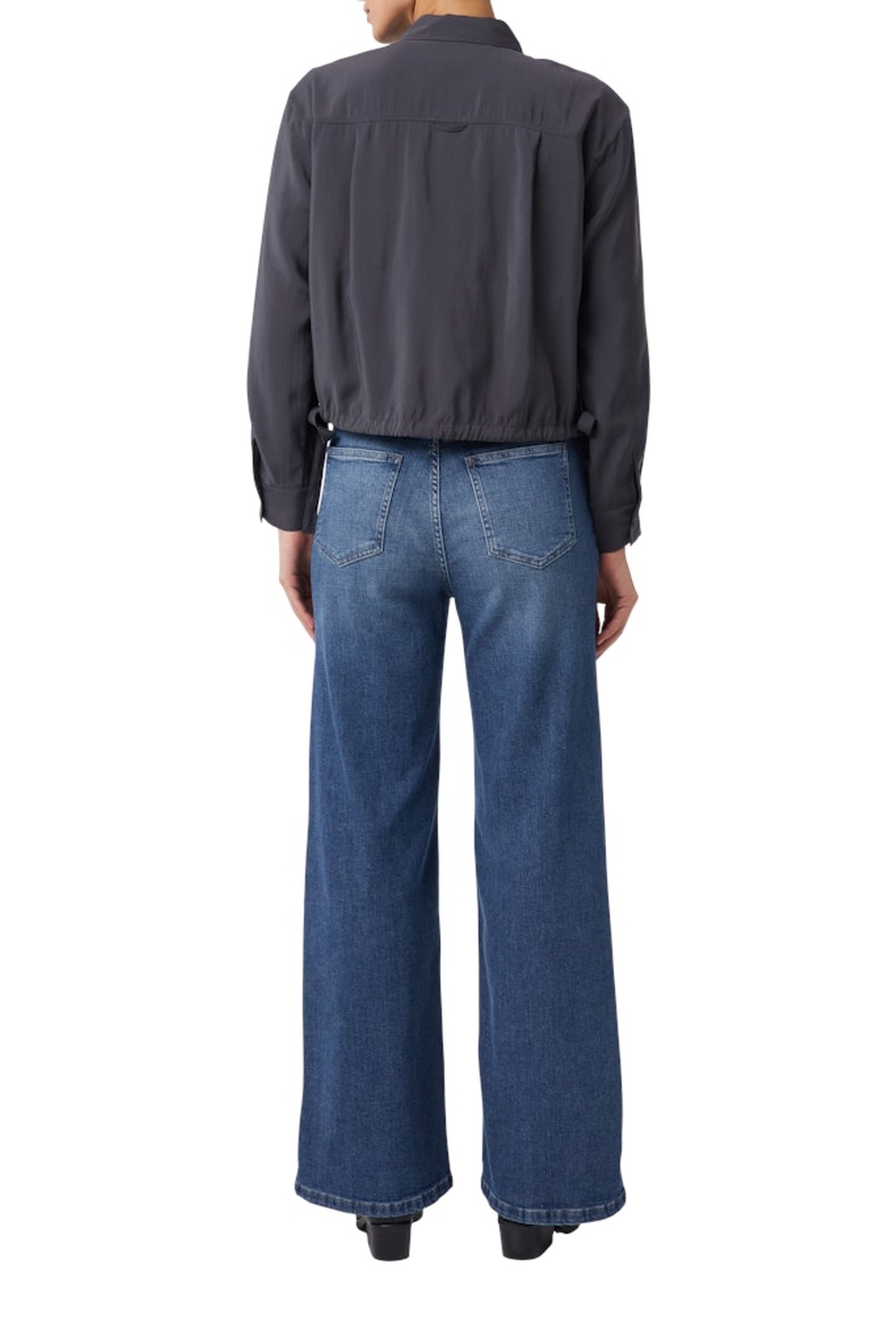 COMMA BLOUSES GREY/BLACK 3