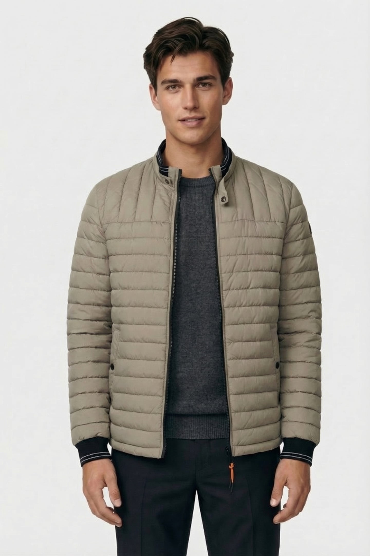 JACKET SHORT FIT PADDED LIGHT ARMY 1