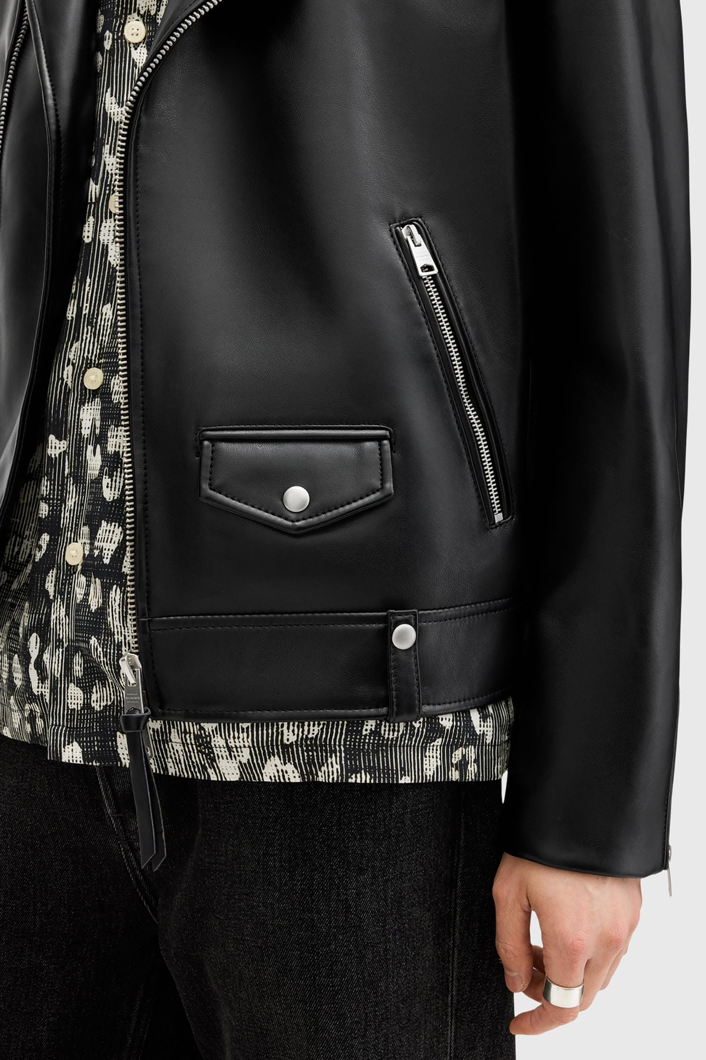 MILO FAUX BIKER BLACK 8