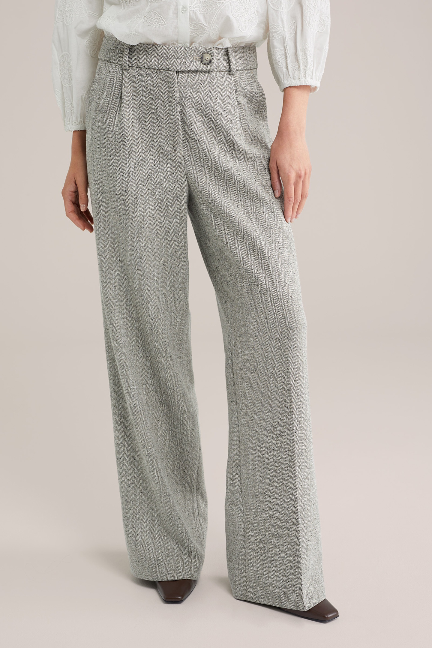We Fashion Trouser Grey Maat: 40 | Pantalons Outlet | Dames | Grijs