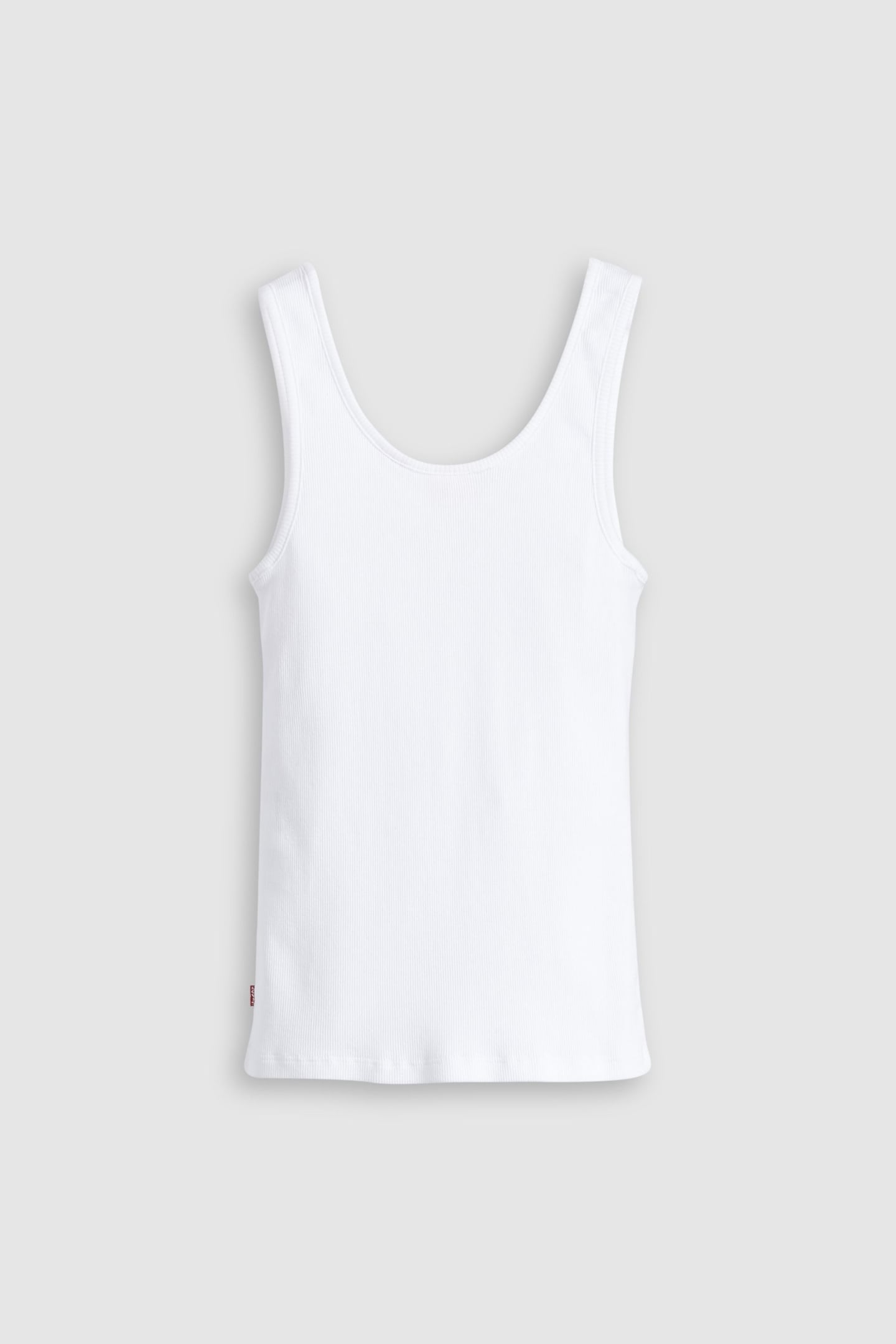 ESSENTIAL RIB TANK TOP WHITE 5