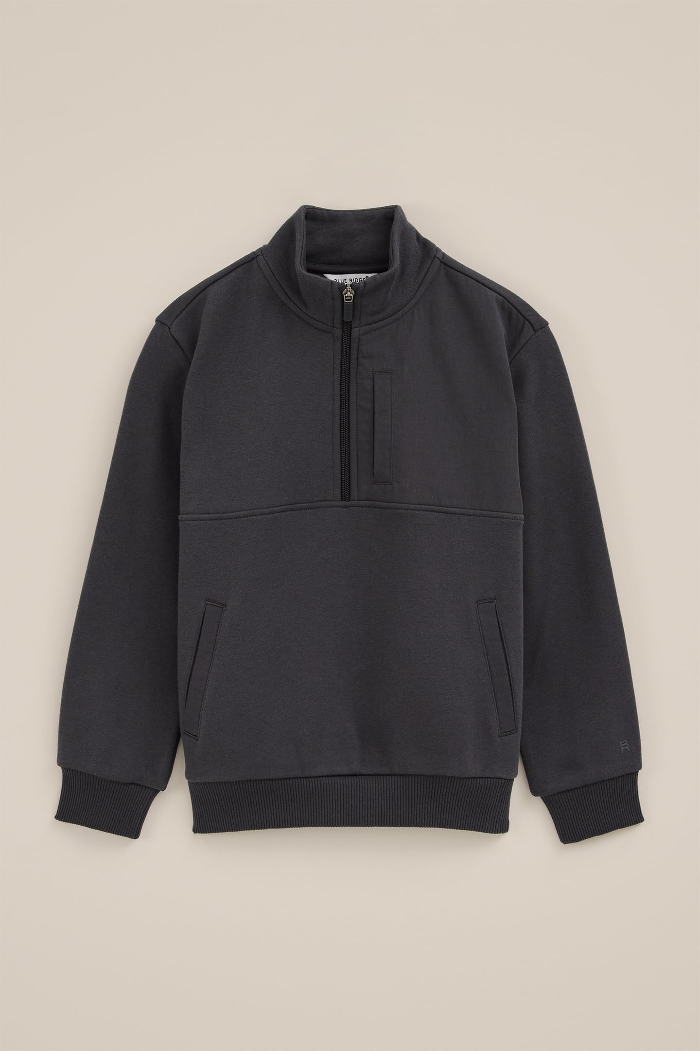 HALFWAY ZIPPER DARK GREY 3