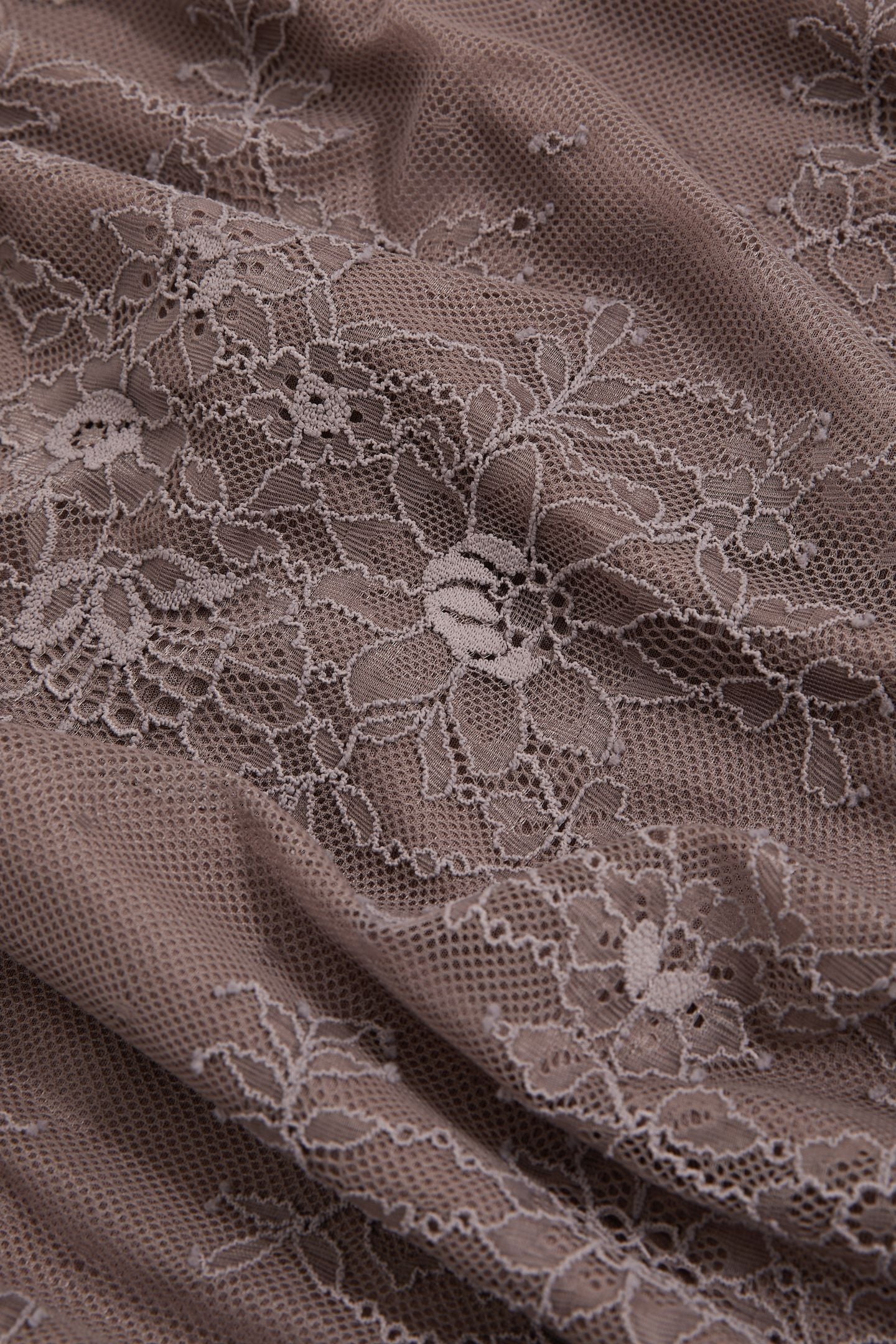 LACE SKIRT TAUPE BROWN 6