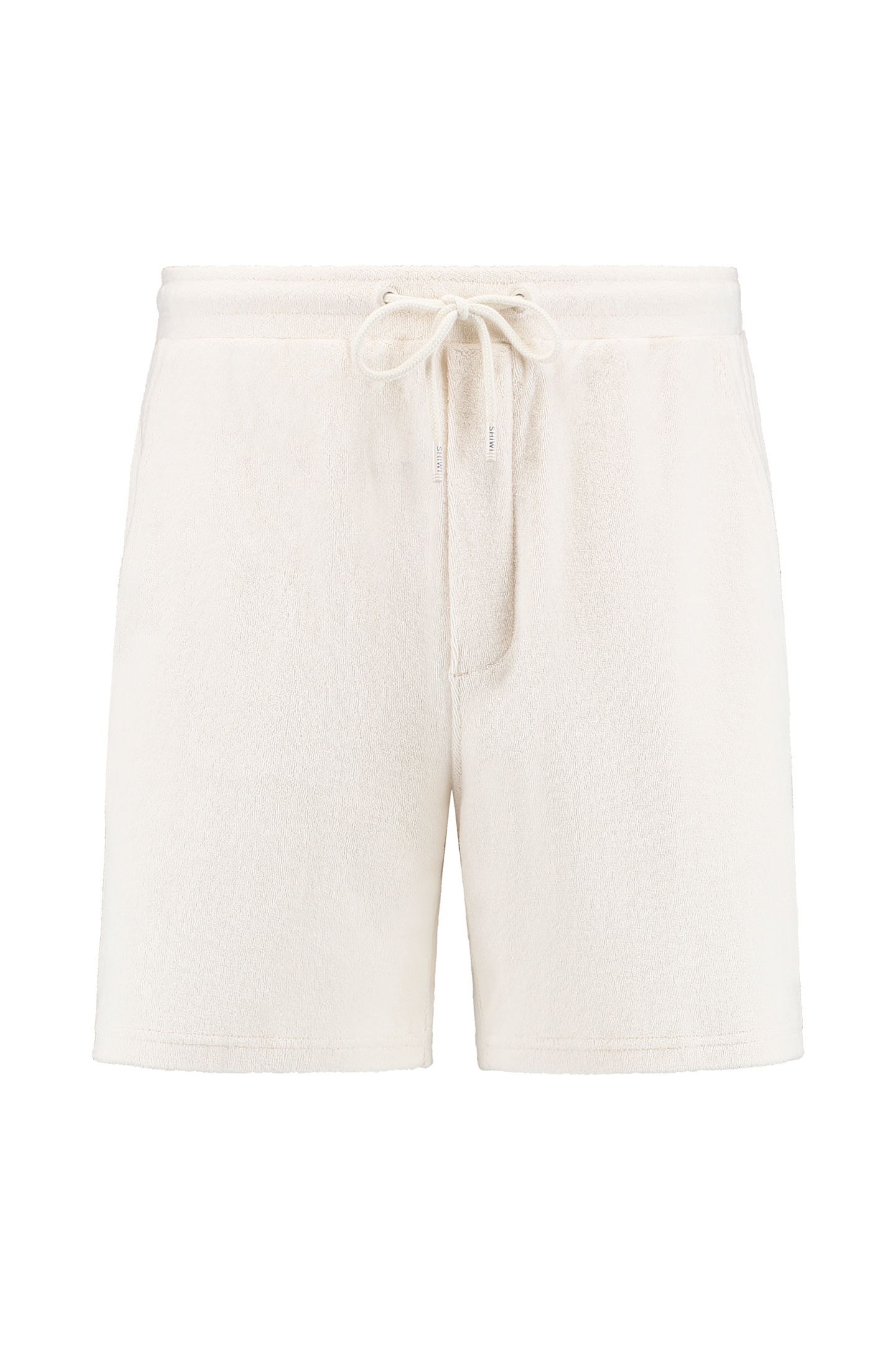 EVAN TOWELING SHORTS SOLID WHITE 7