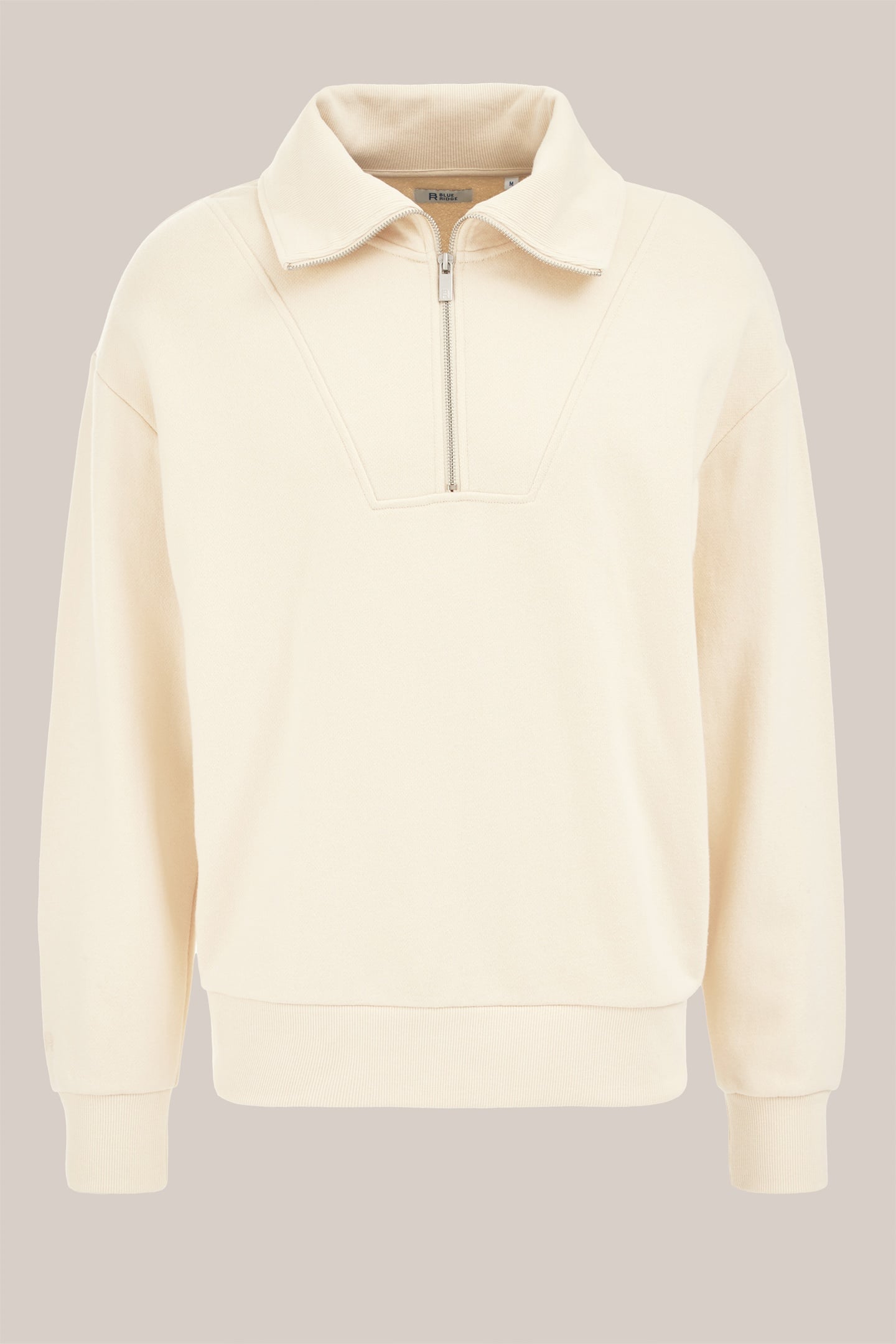 HALFWAY ZIPPER ECRU 4