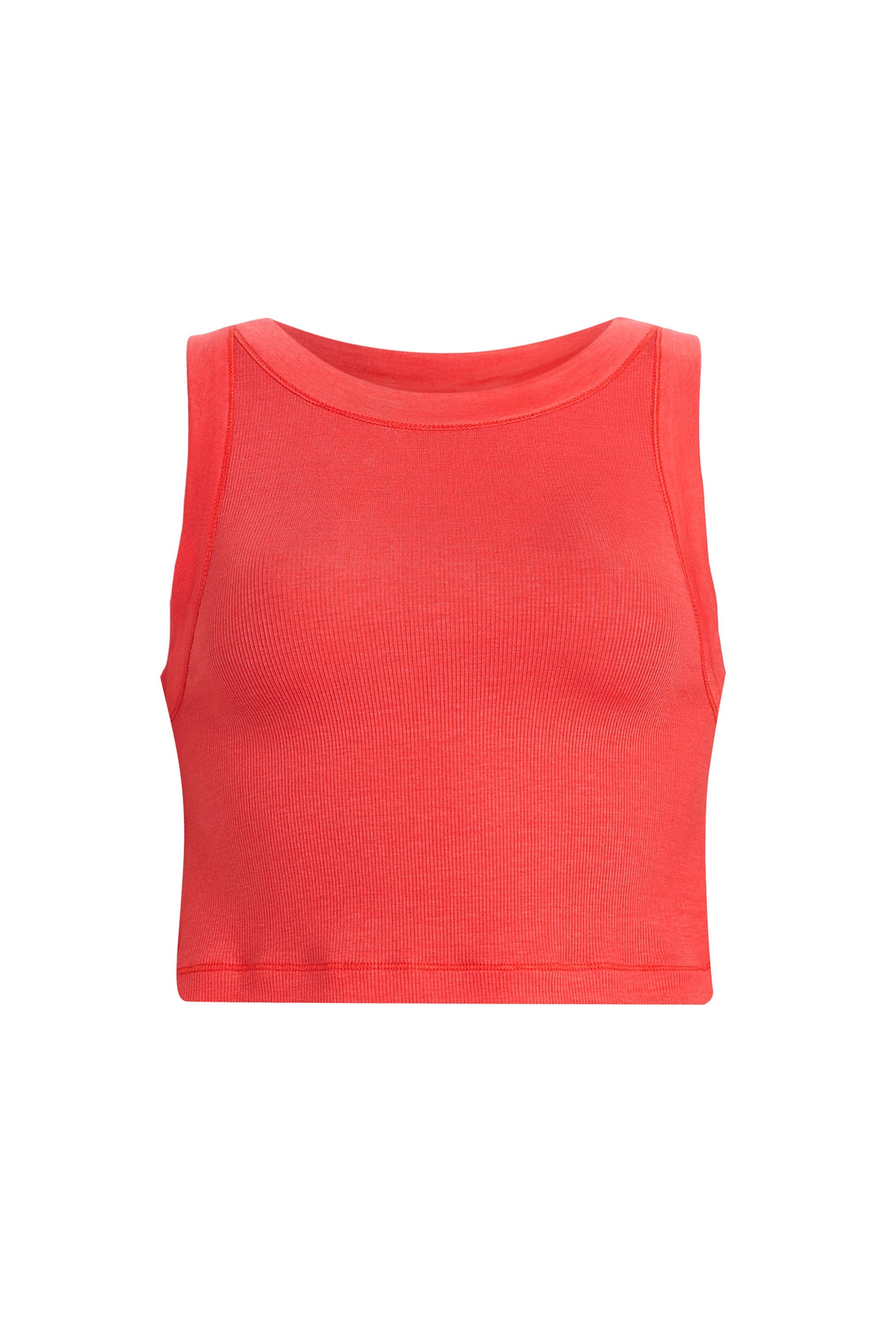 RINA CROPPED TANK POPPY PINK 4