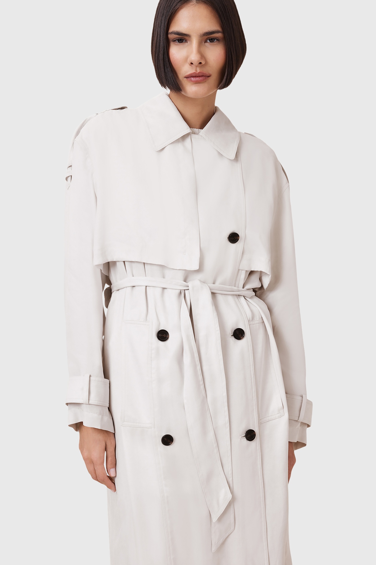 LINNIE TRENCH STONE WHITE 5