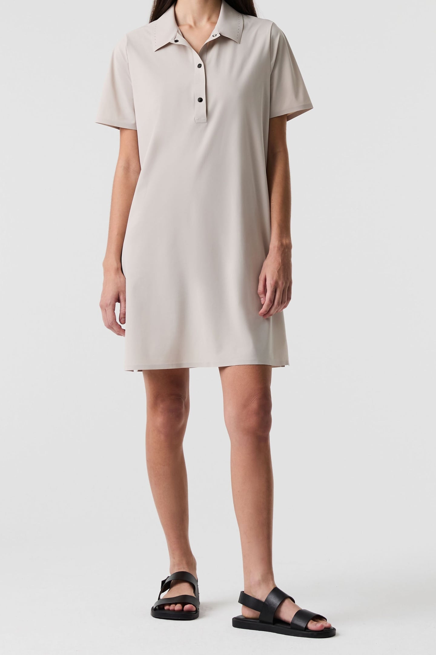 JANTOR V1.Y9.01 SWEAT/JERSEY DRESS STONE 2