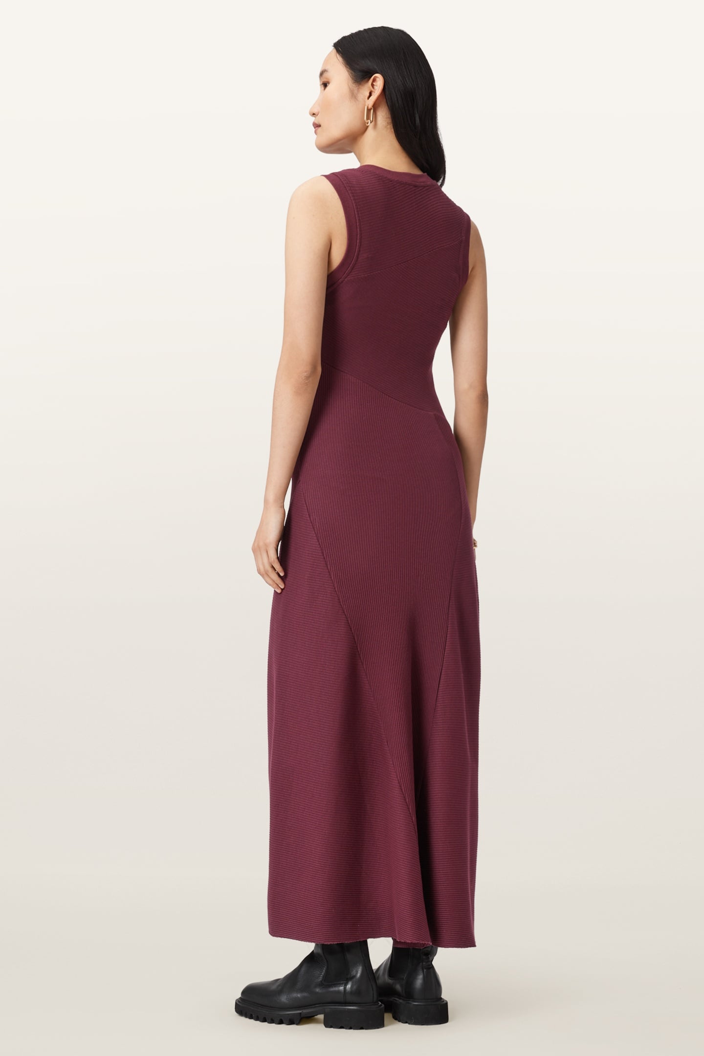 GIA MAXI DRESS OXBLOOD RED 2