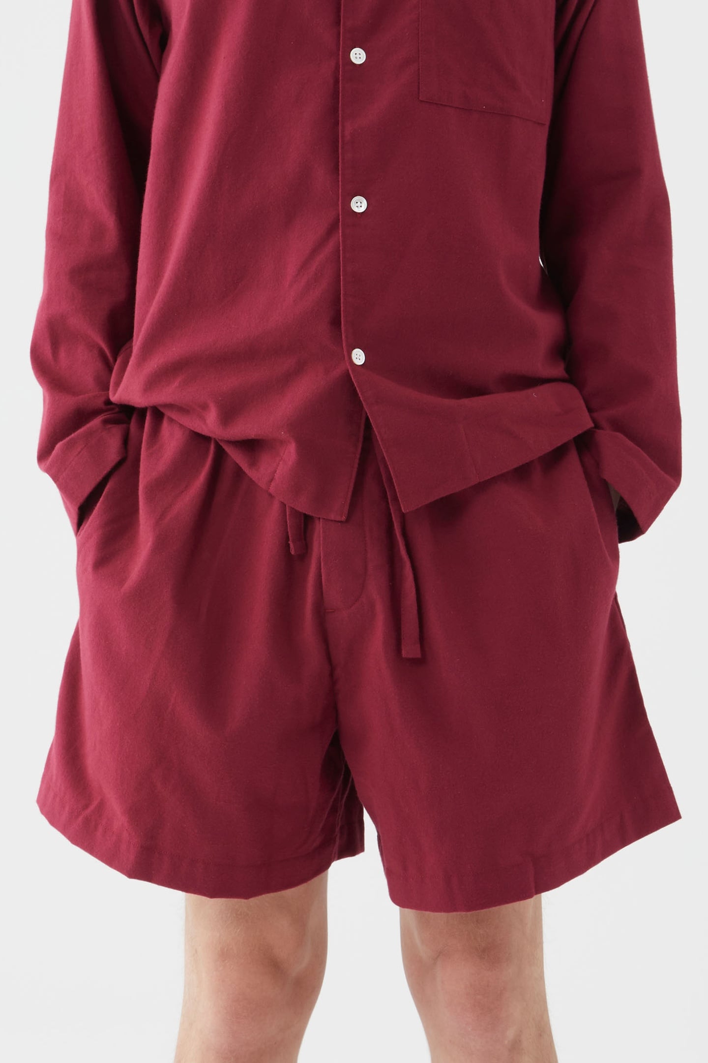 UNISEX FLANNEL, PYJAMAS SHORTS BEYOND RED 1