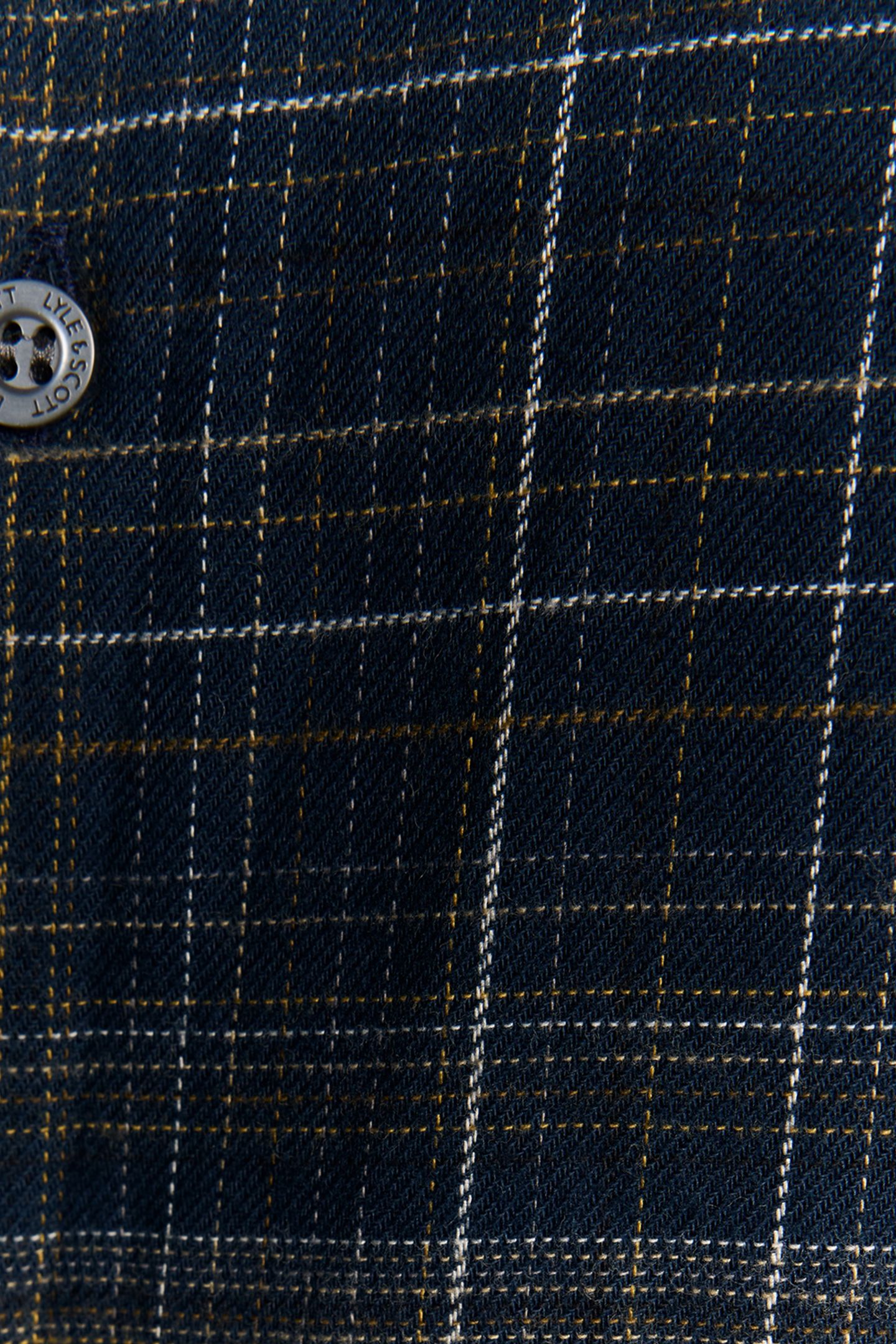 CHECKED FLANNEL SHIRT DARK NAVY/TREE GREEN 6