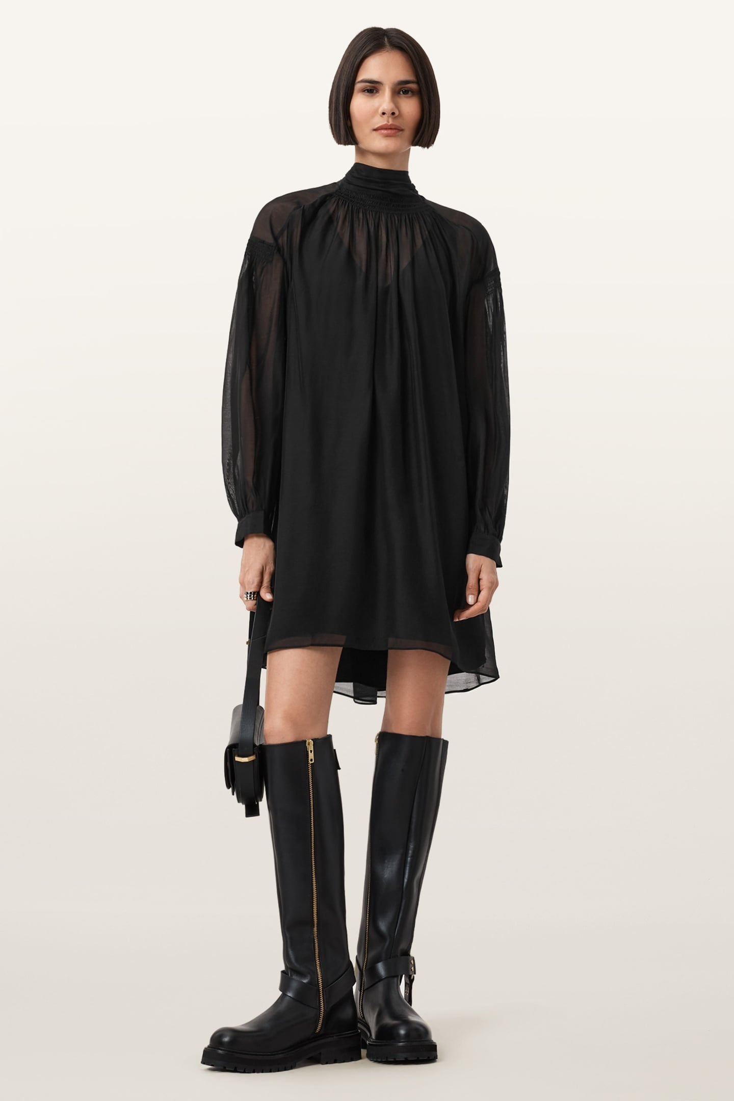 PEARLA DRESS BLACK 1