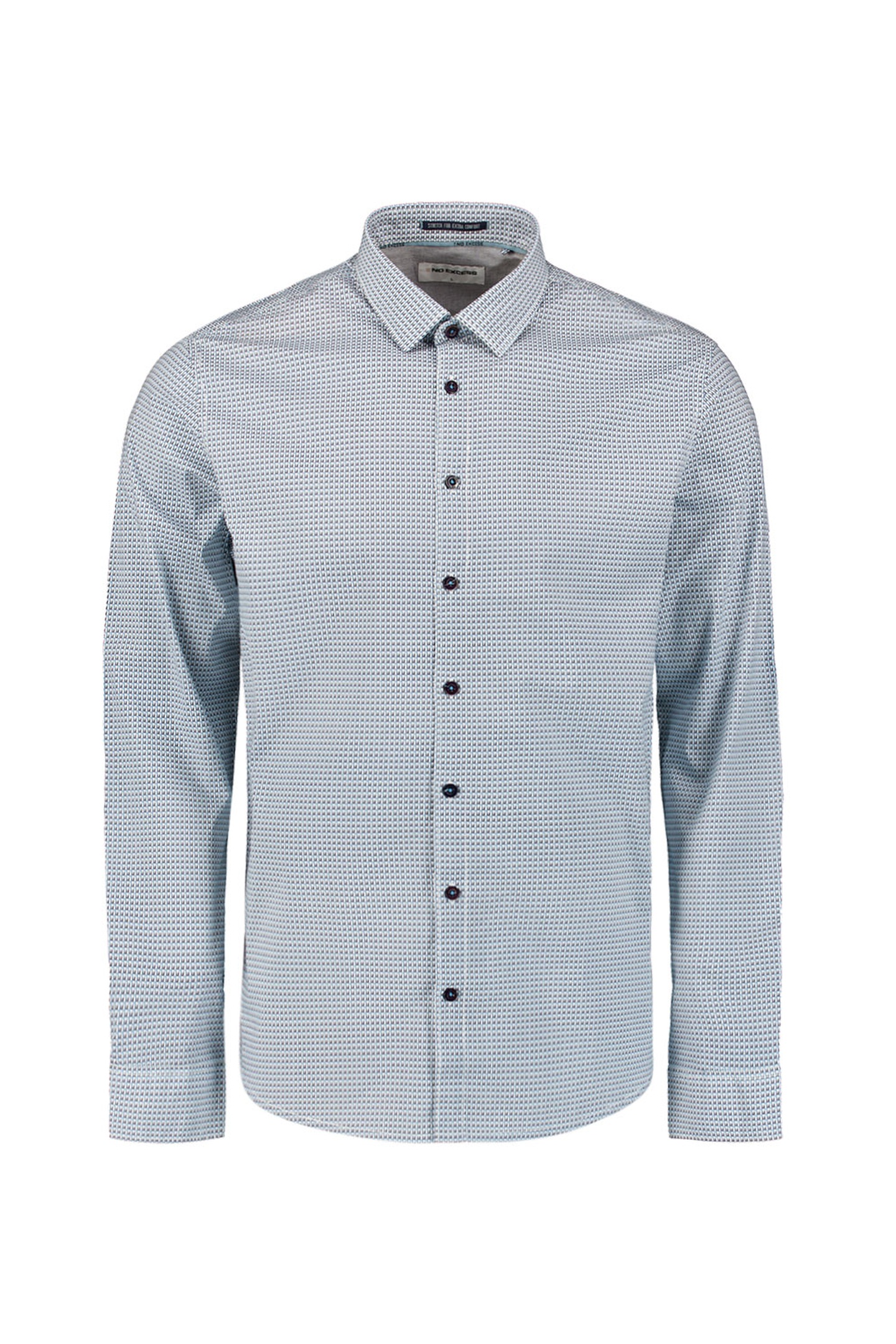 SHIRT STRETCH ALLOVER PRINTED SEABLUE 5