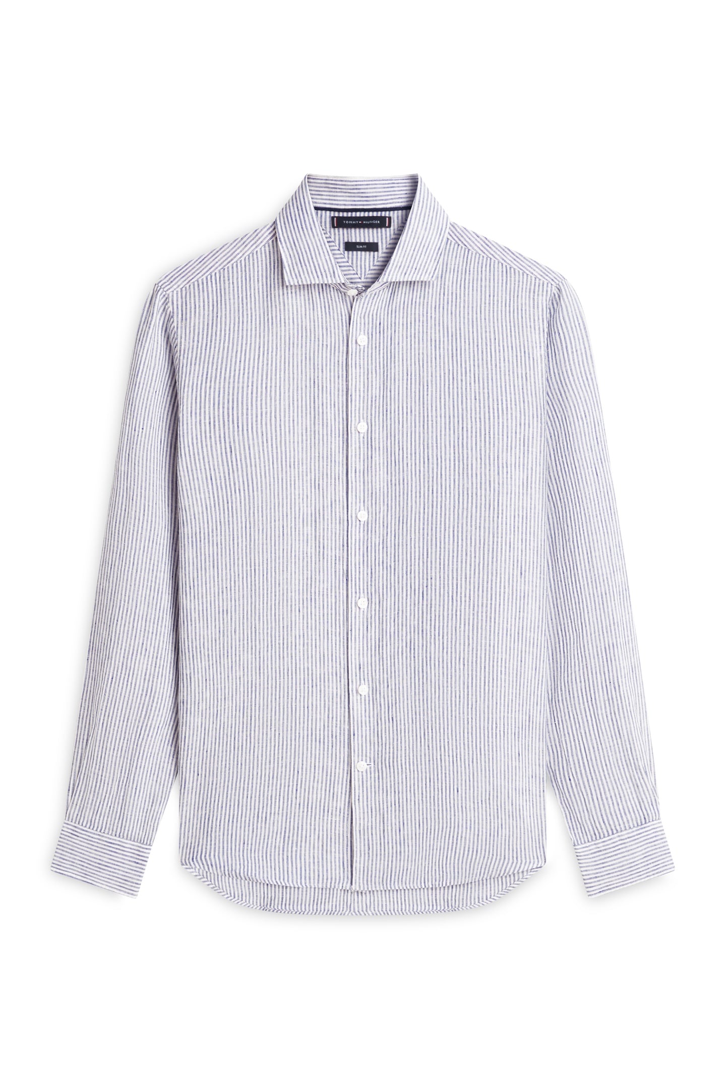 DC LINEN STRIPE SHIRT CARBON NAVY/ECRU 5