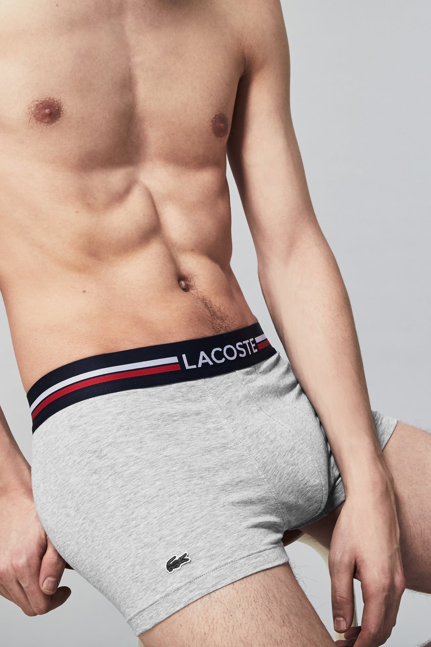 TRUNK MEN NAVY BLUE/SILVER CHINE 9