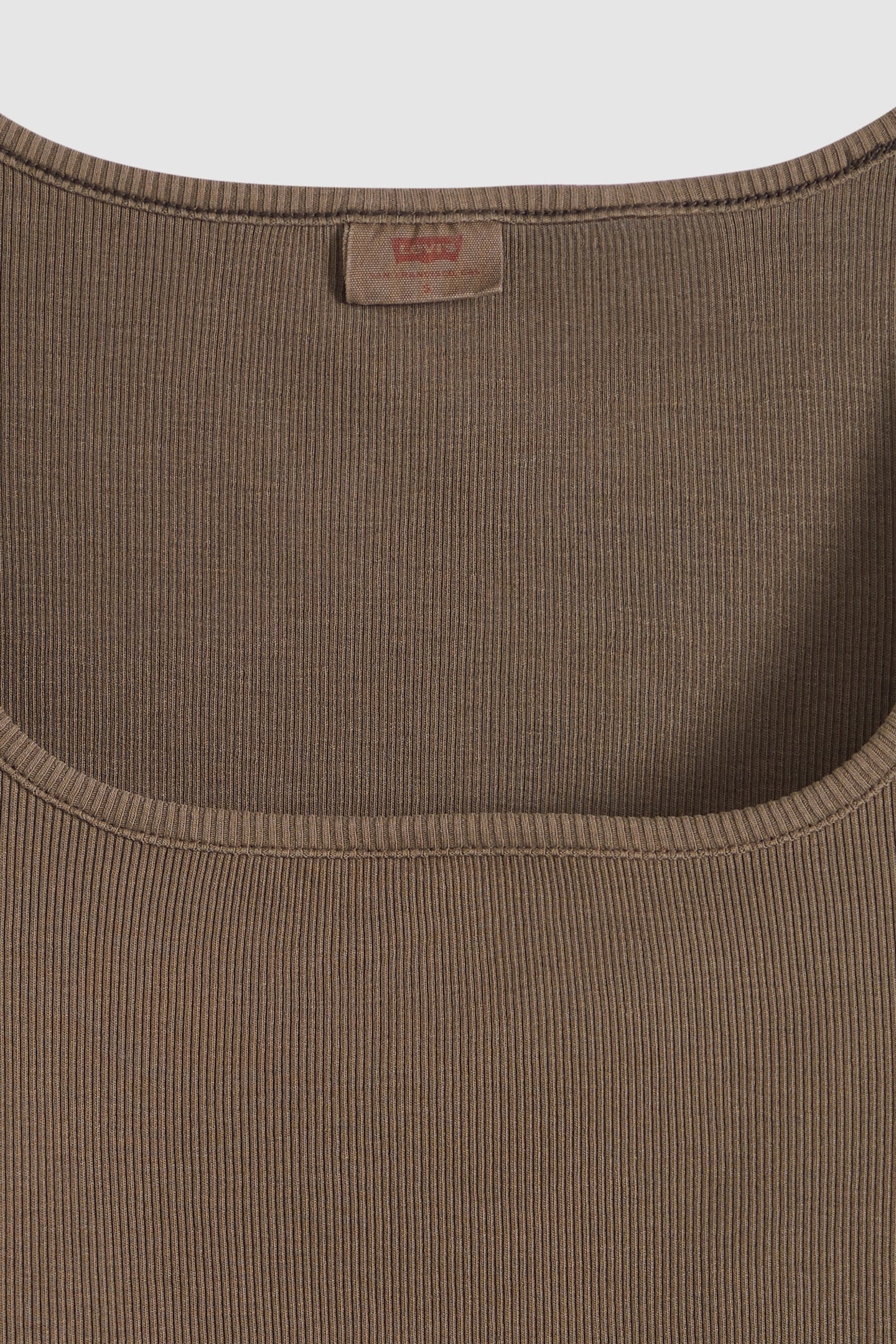ESSENTIAL SQUARE NECK TEE BROWN 6