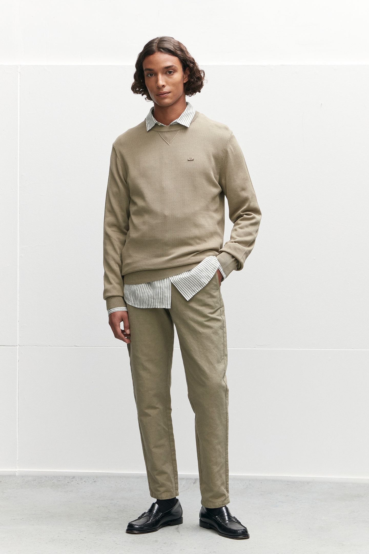 KOREAN KNITWEAR DARK BEIGE 2